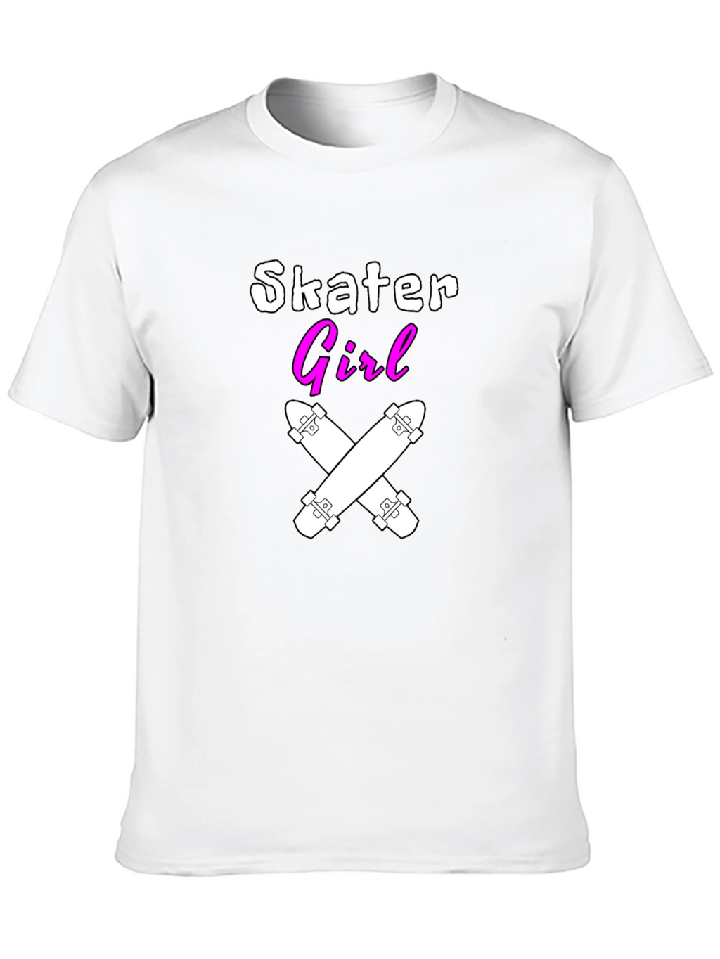 Skater Girl T-Shirt - Black Graphic Tee