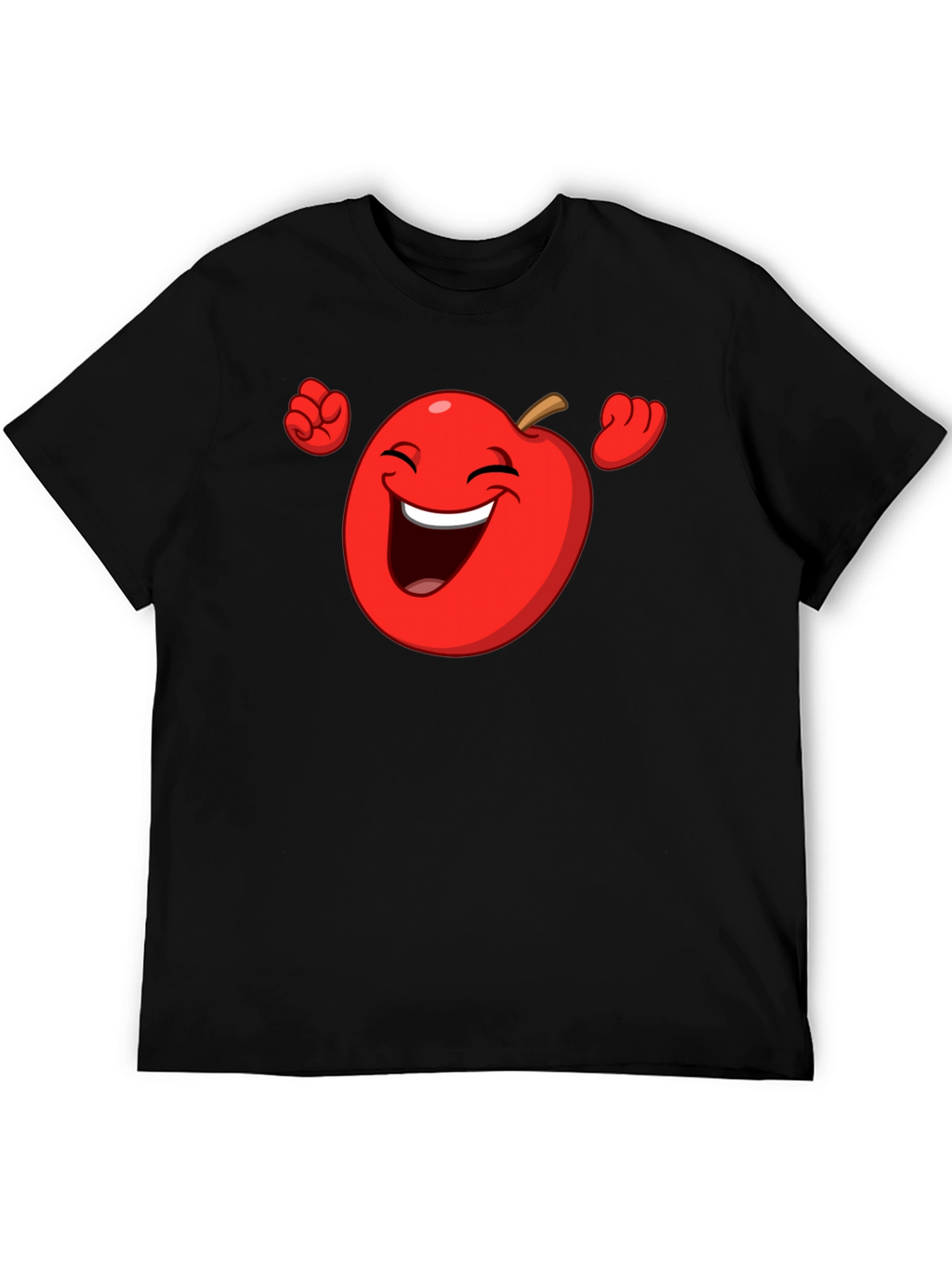 Funny Apple Cartoon Graphic T-Shirt