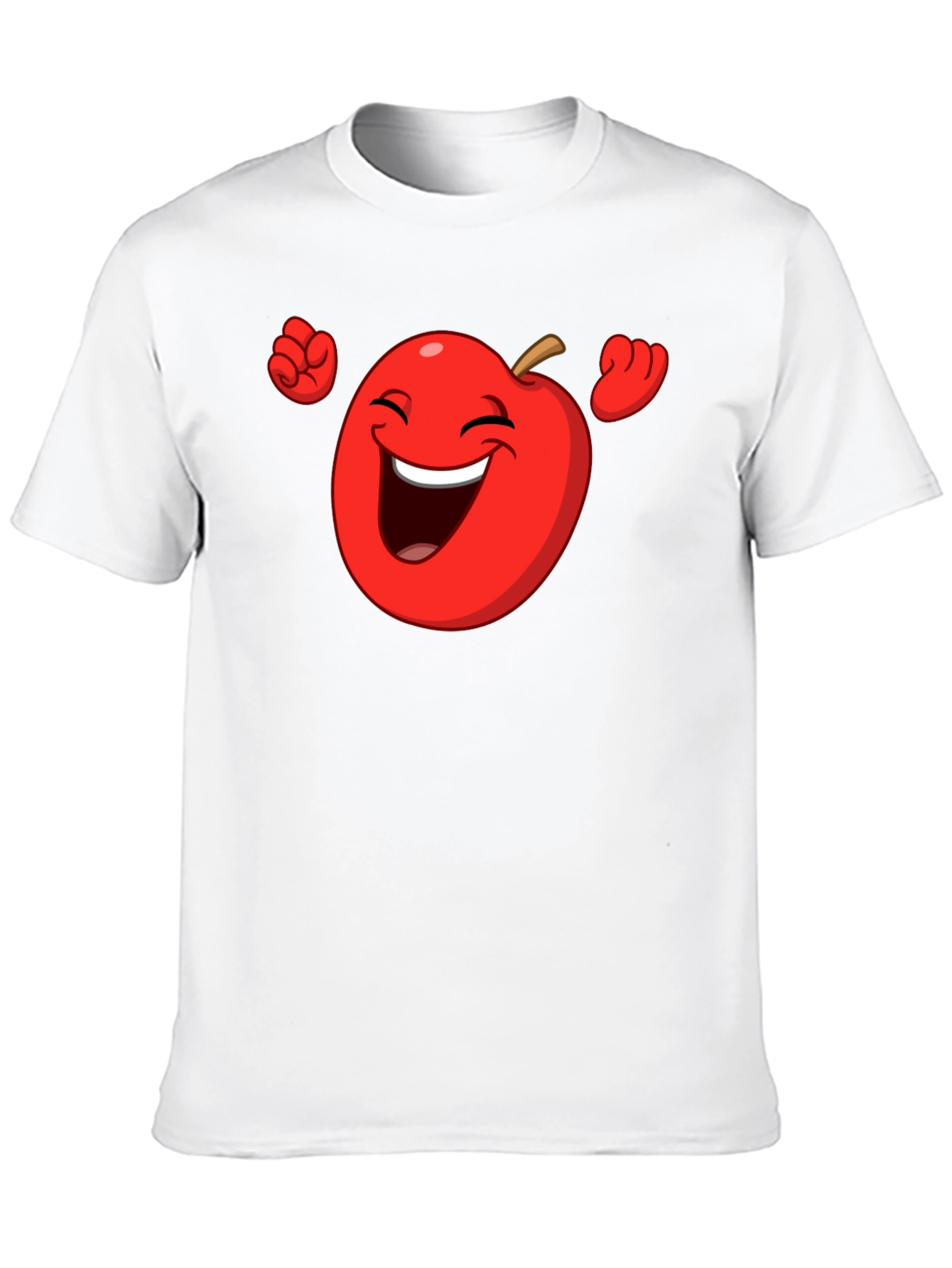Funny Apple Cartoon Graphic T-Shirt