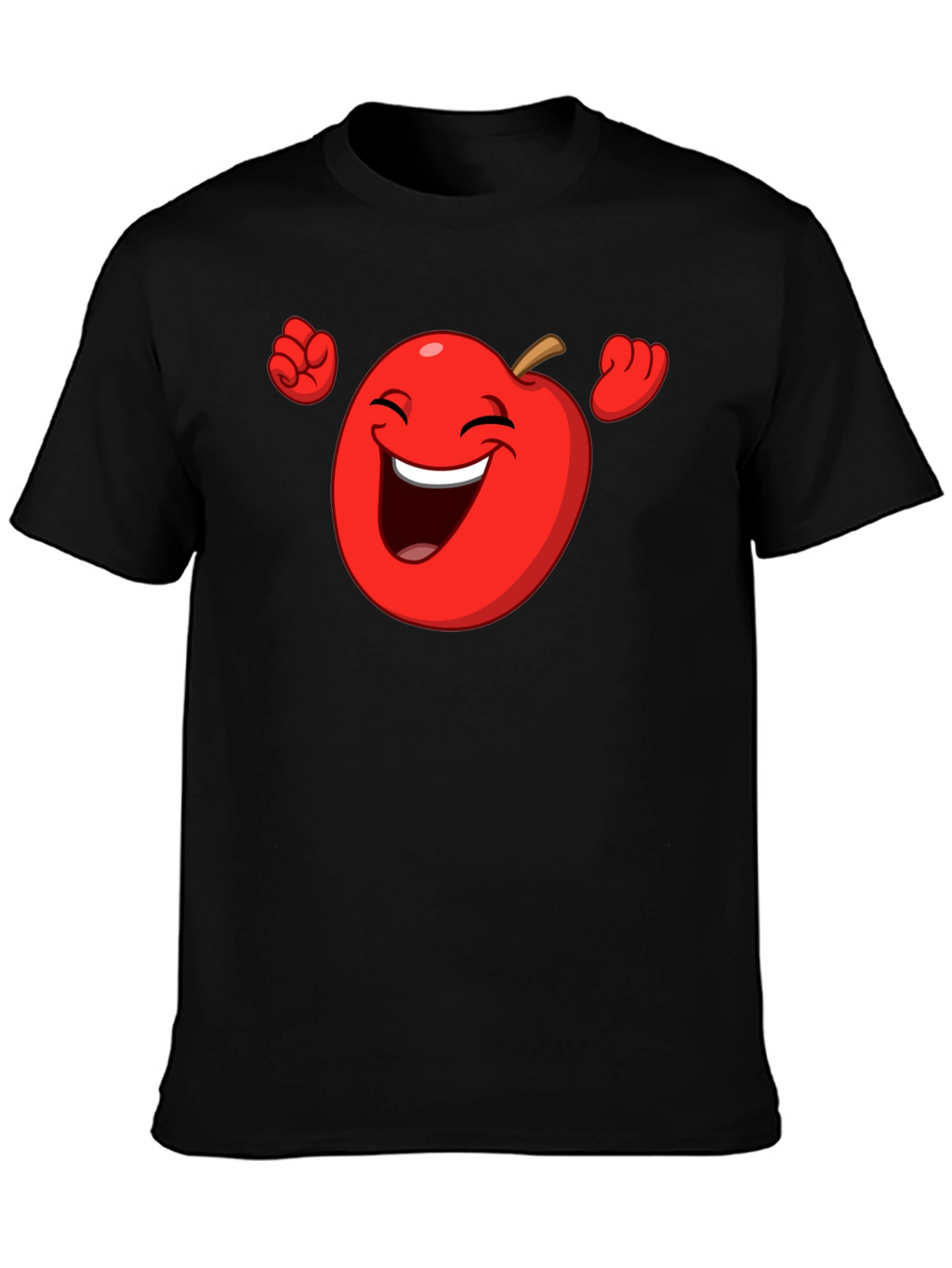 Funny Apple Cartoon Graphic T-Shirt