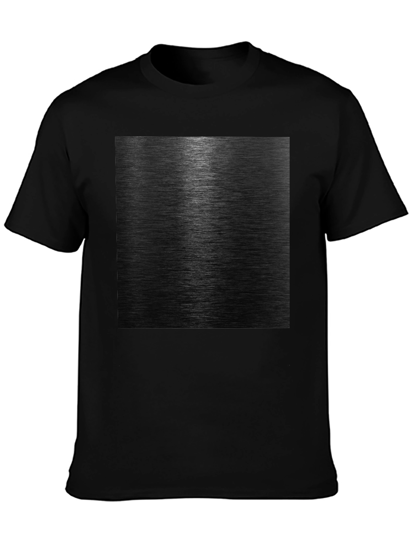Sleek Black Metal Texture Graphic Tee
