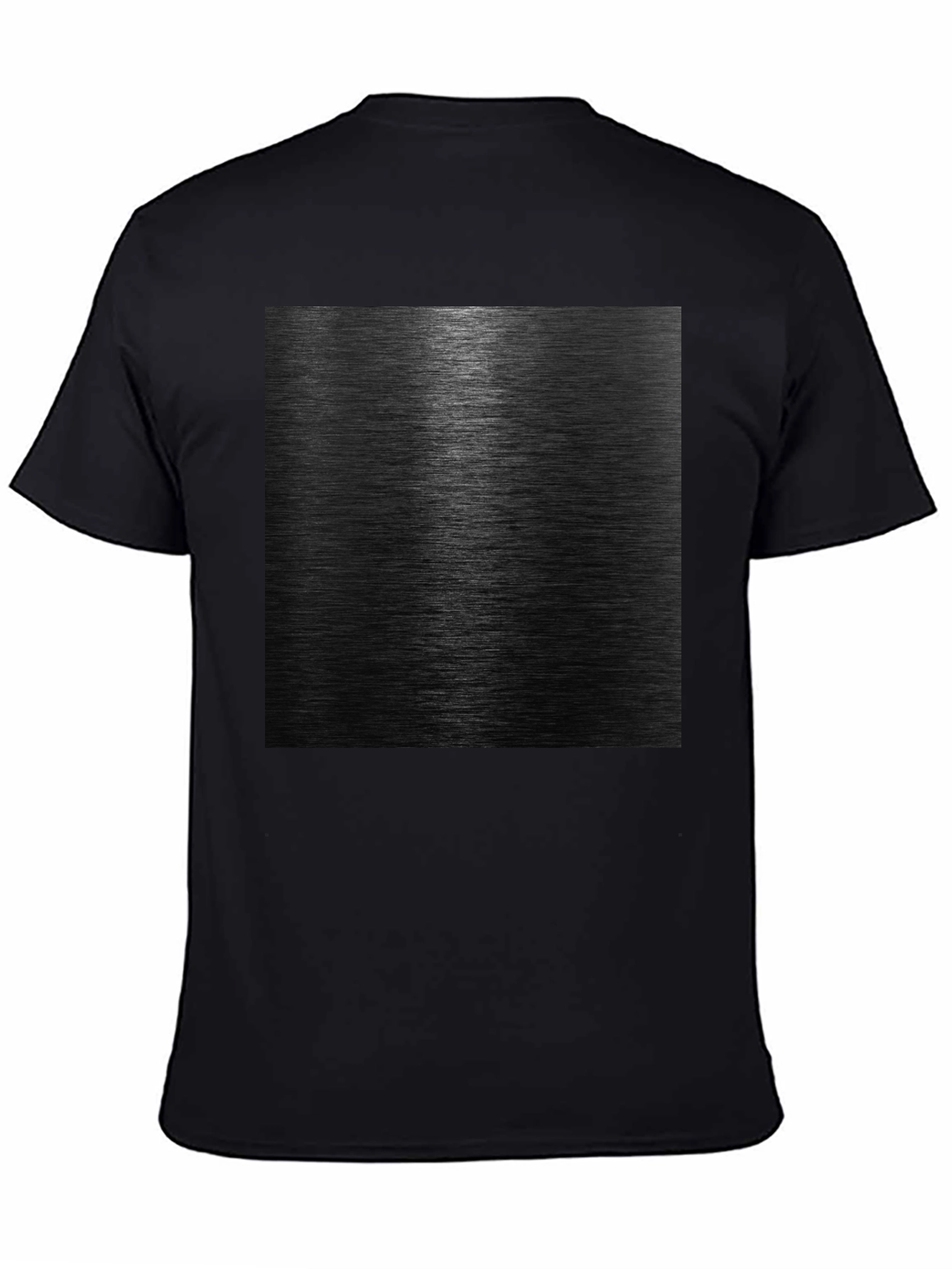 Sleek Black Metal Texture Graphic Tee