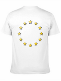 EU Stars Graphic T-Shirt - Black