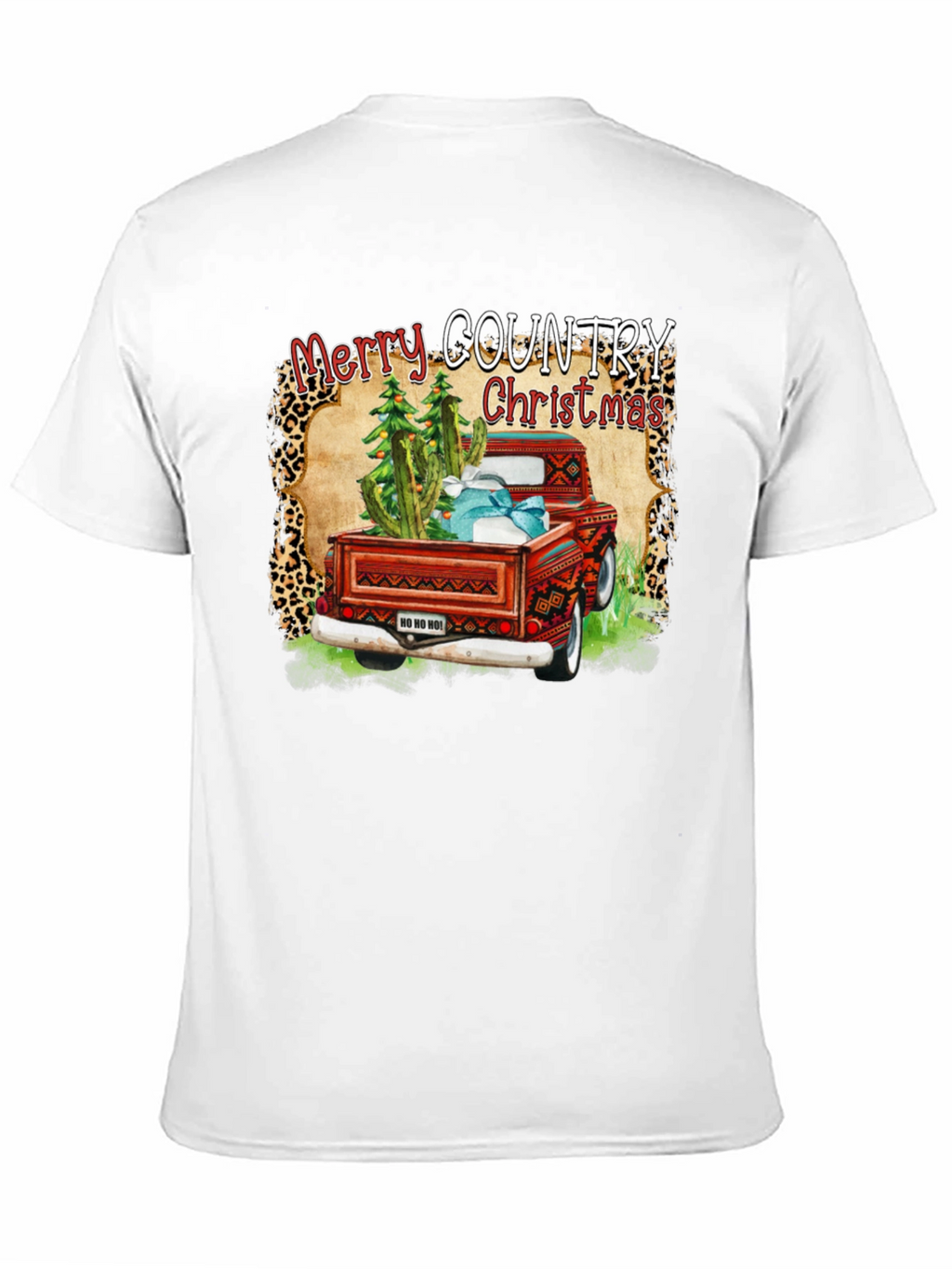Merry Country Christmas Truck Graphic Tee
