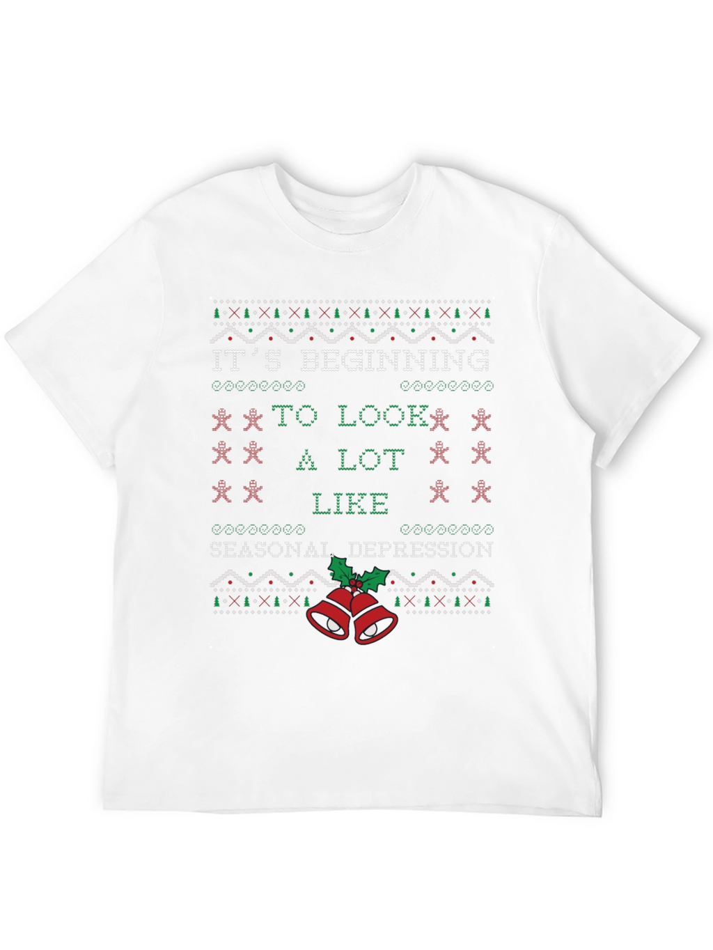 Seasonal Depression Ugly Christmas Sweater T-Shirt