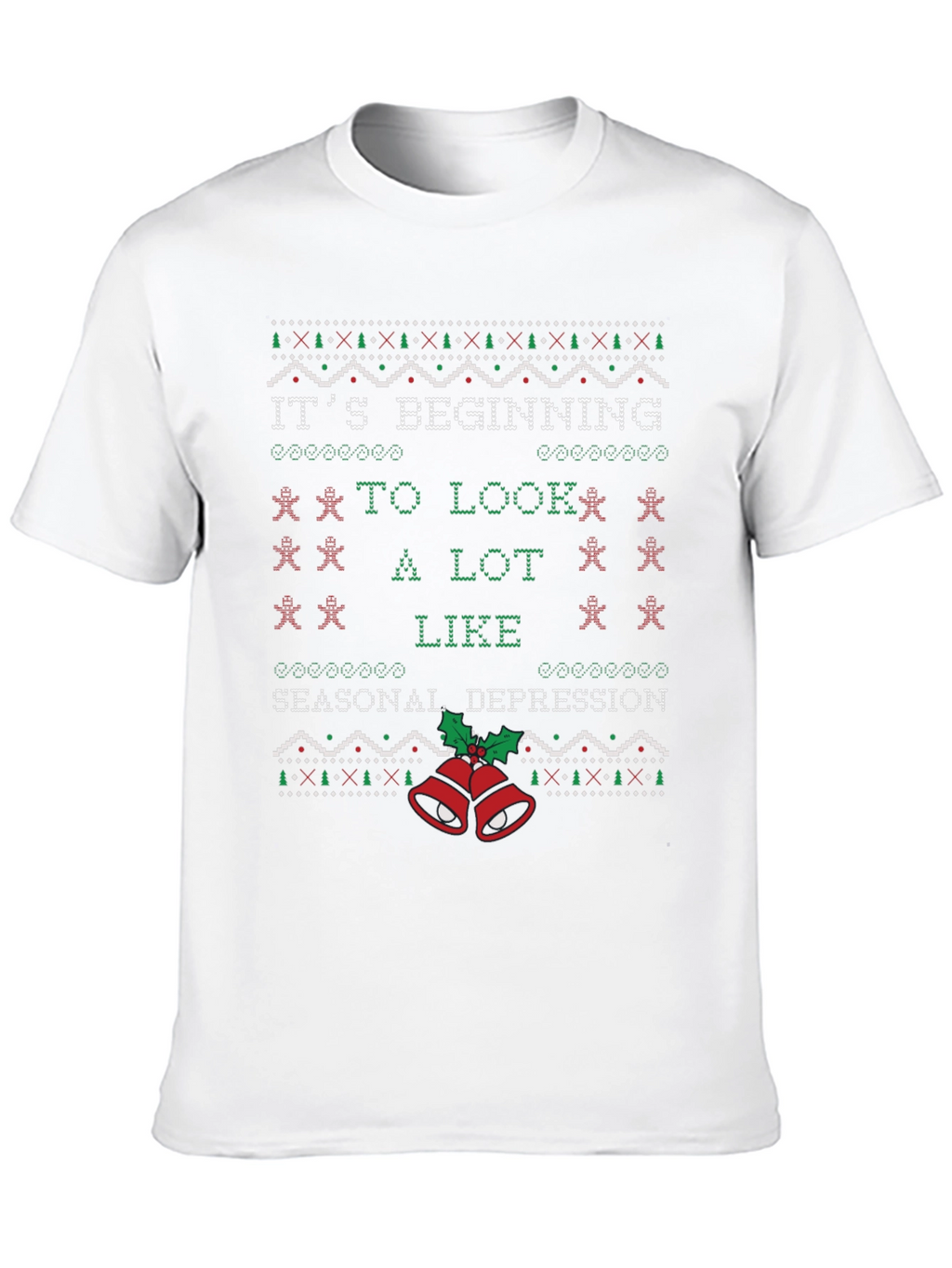 Seasonal Depression Ugly Christmas Sweater T-Shirt