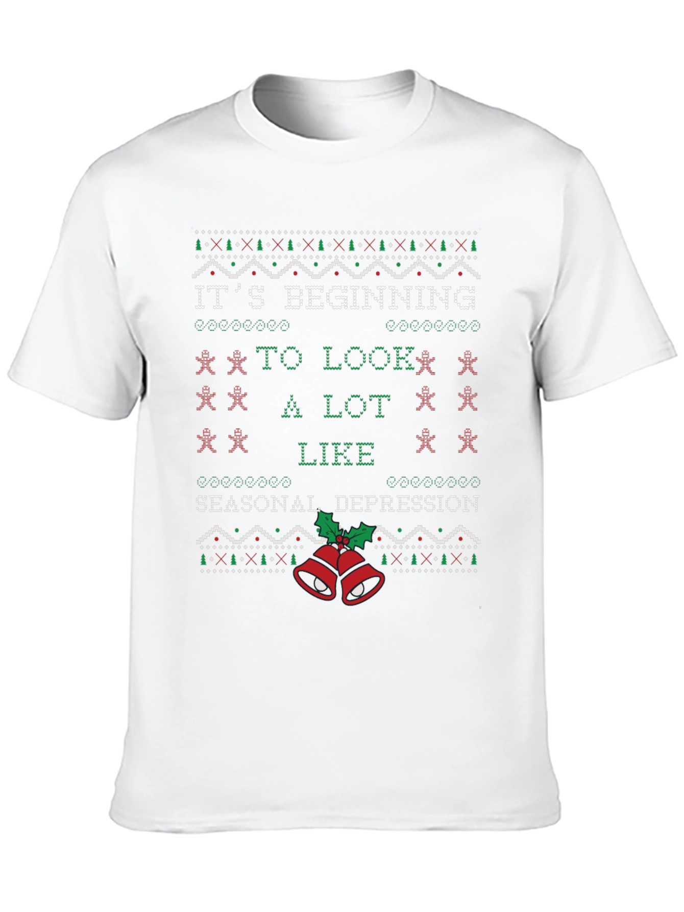 Seasonal Depression Ugly Christmas Sweater T-Shirt