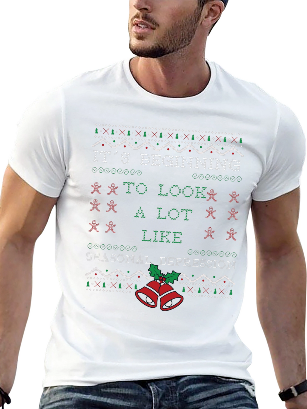 Seasonal Depression Ugly Christmas Sweater T-Shirt