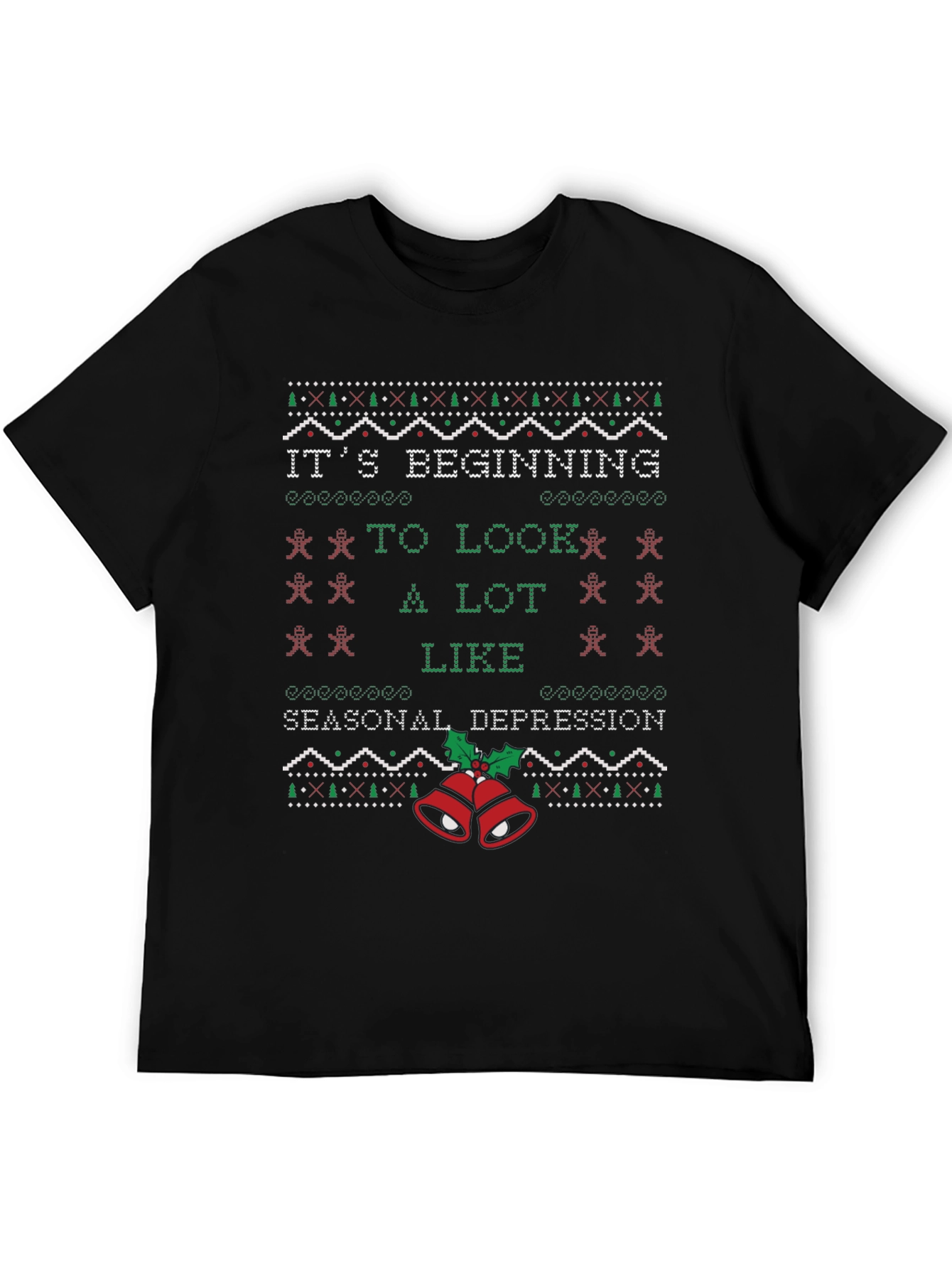 Seasonal Depression Ugly Christmas Sweater T-Shirt