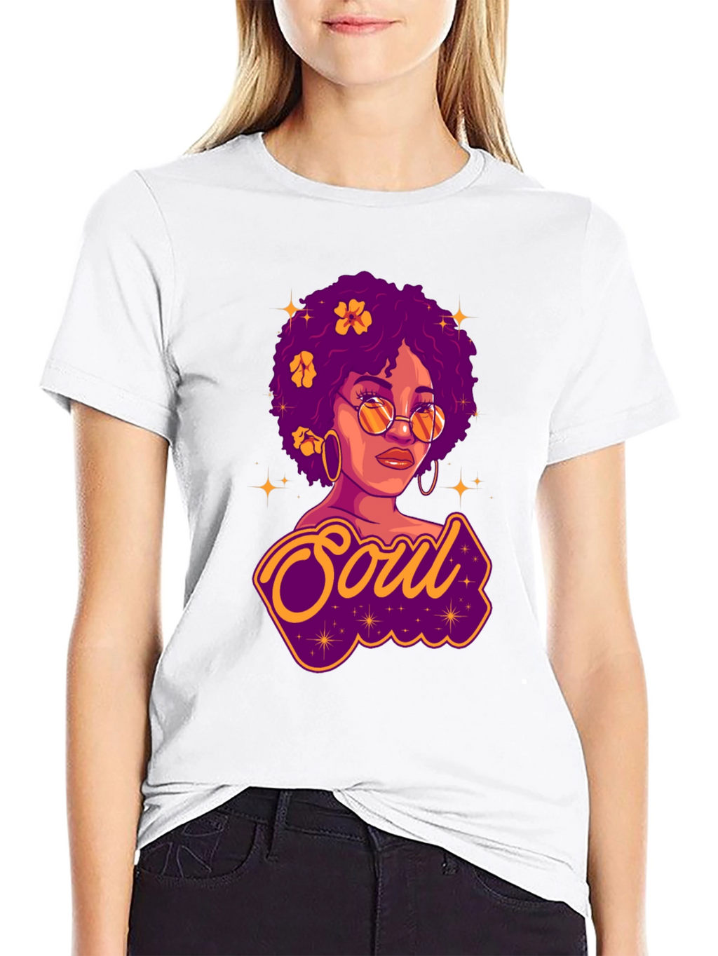 Soul Woman Graphic Print T-Shirt