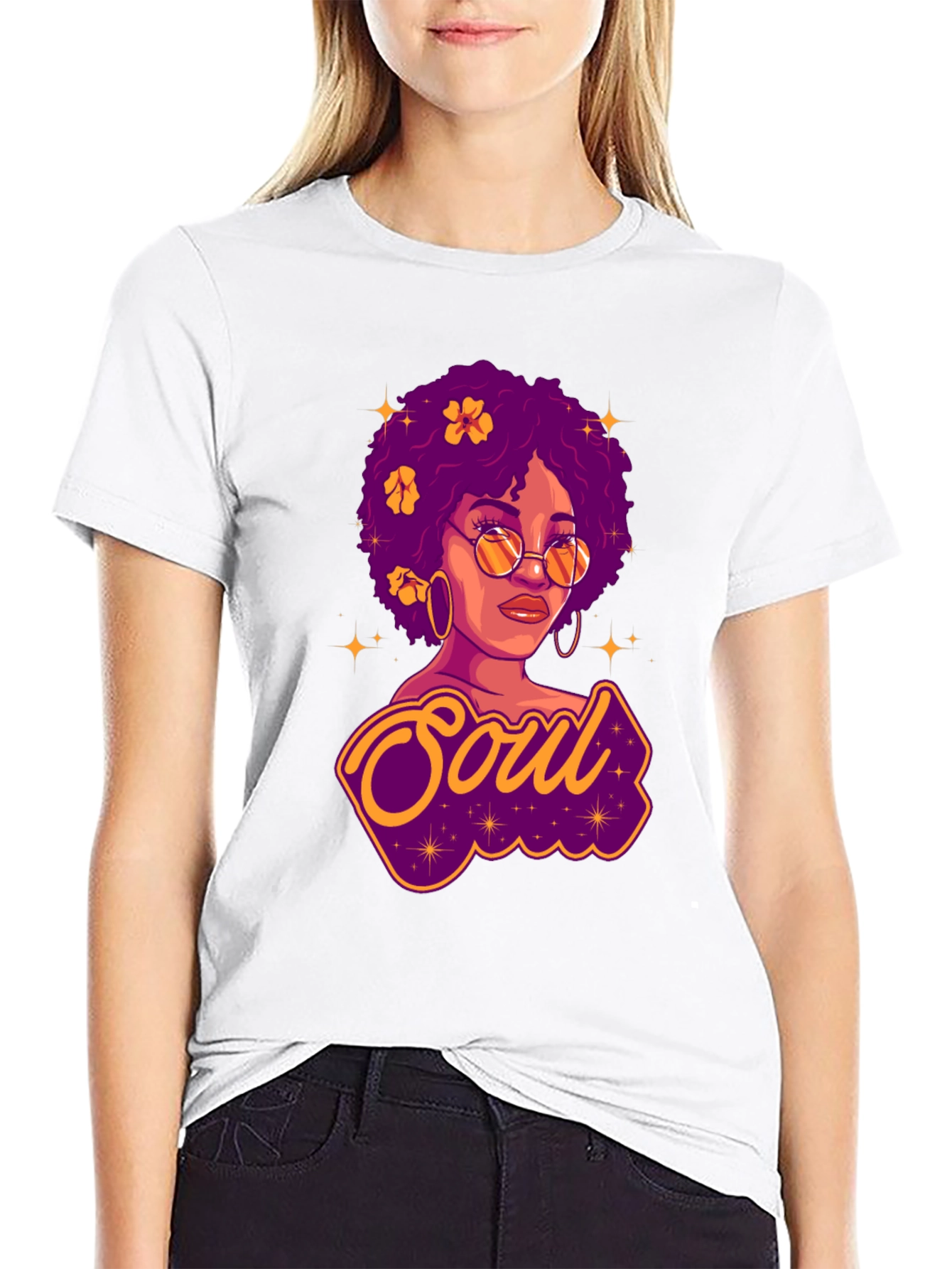 Soul Woman Graphic Print T-Shirt