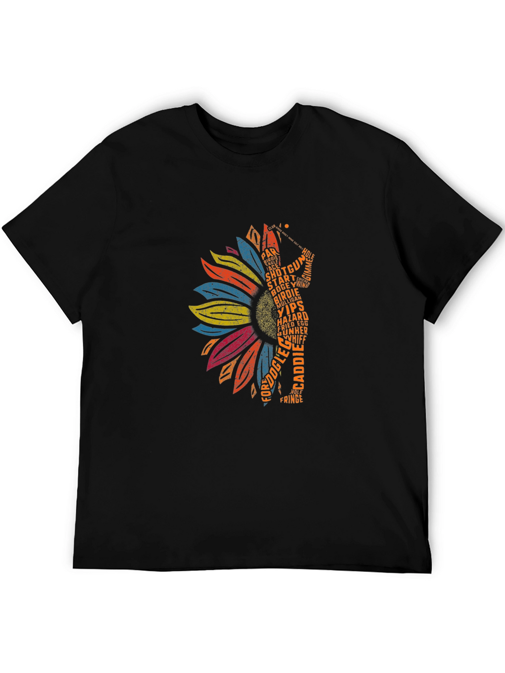 Golf Lover Sunflower Tee