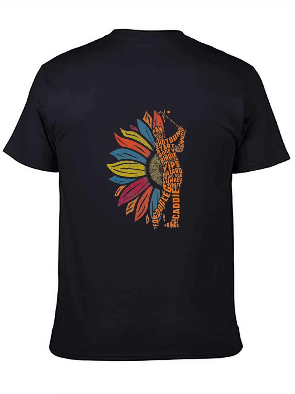 Golf Lover Sunflower Tee