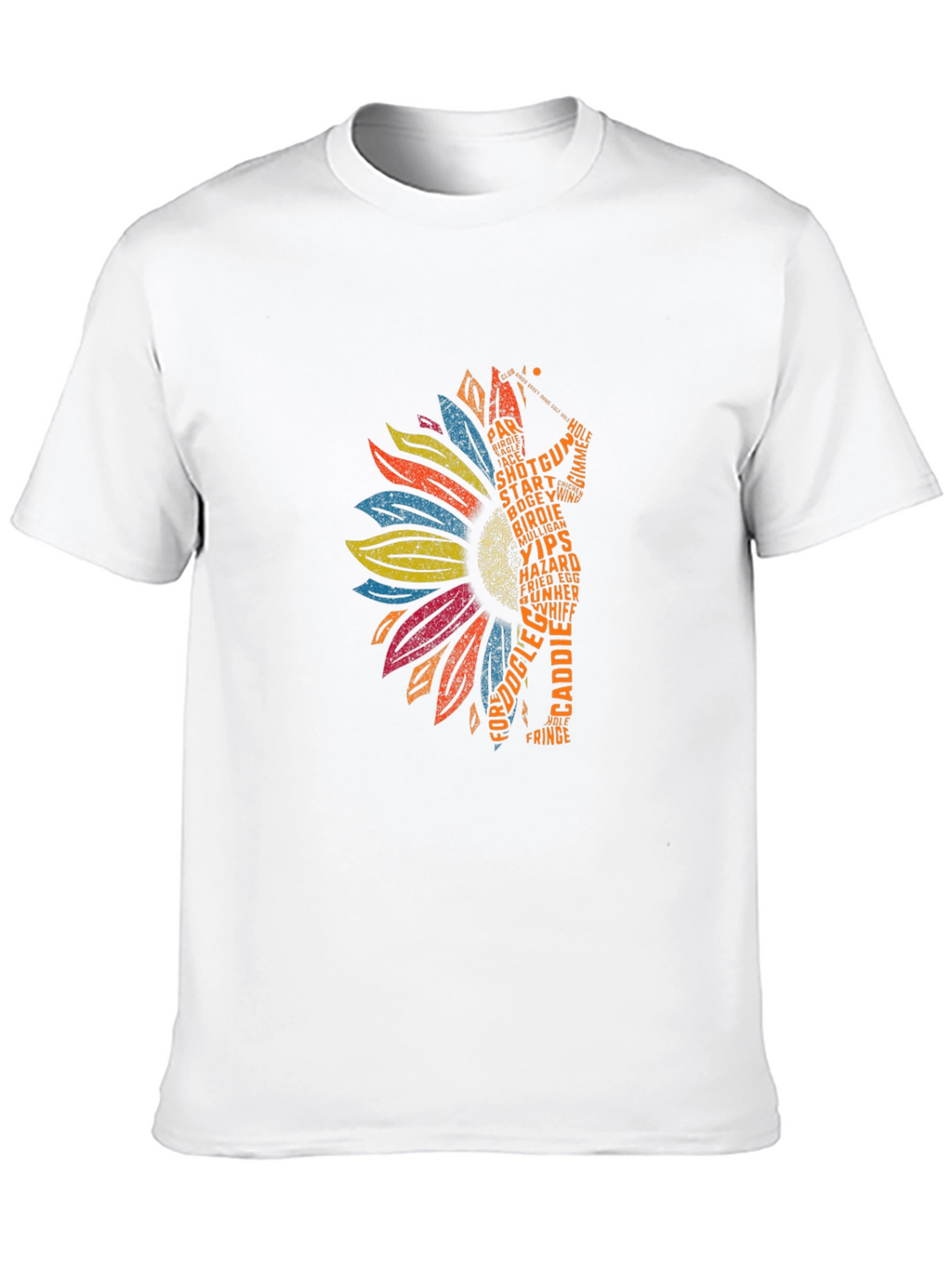 Golf Lover Sunflower Tee