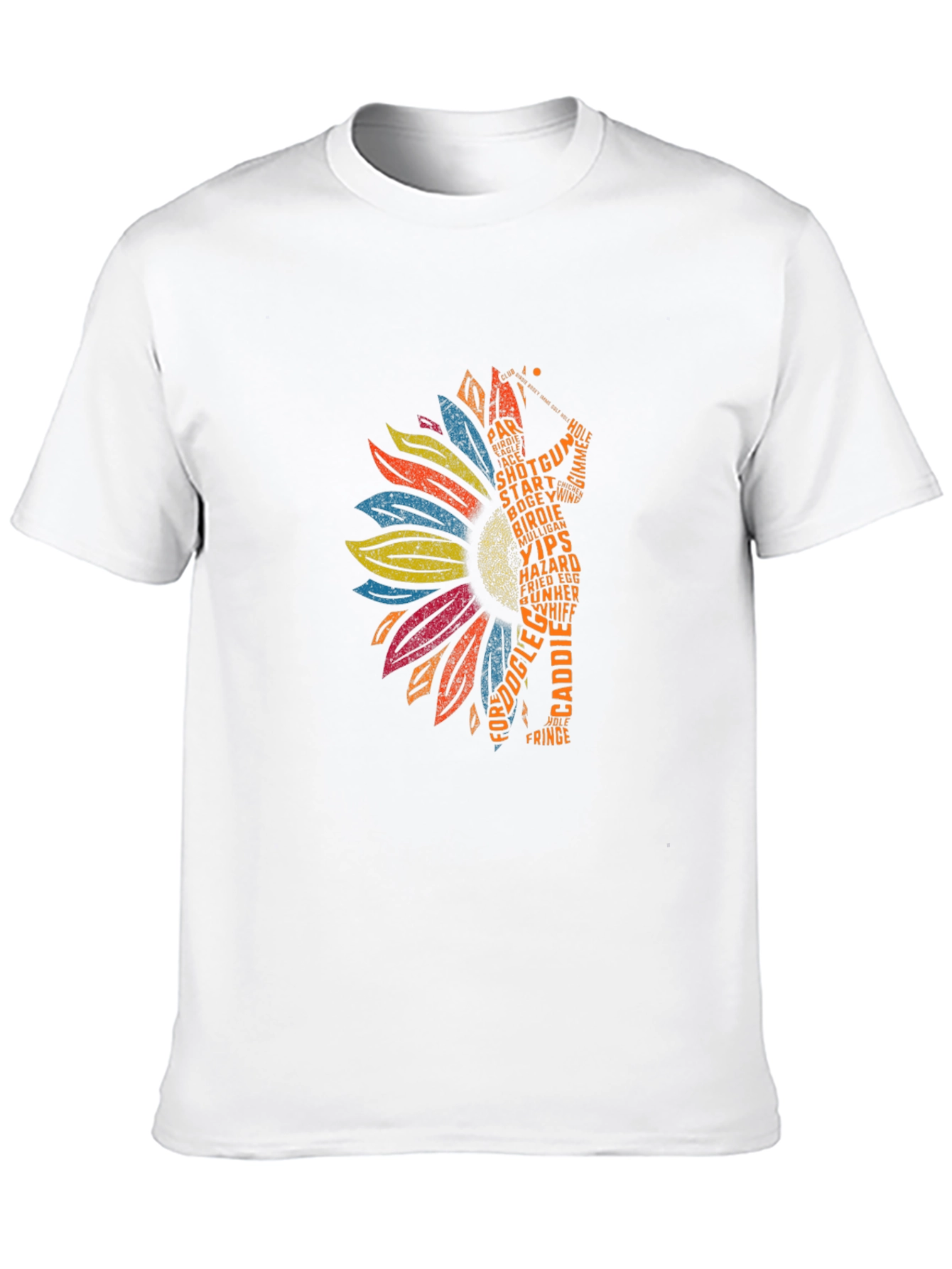 Golf Lover Sunflower Tee