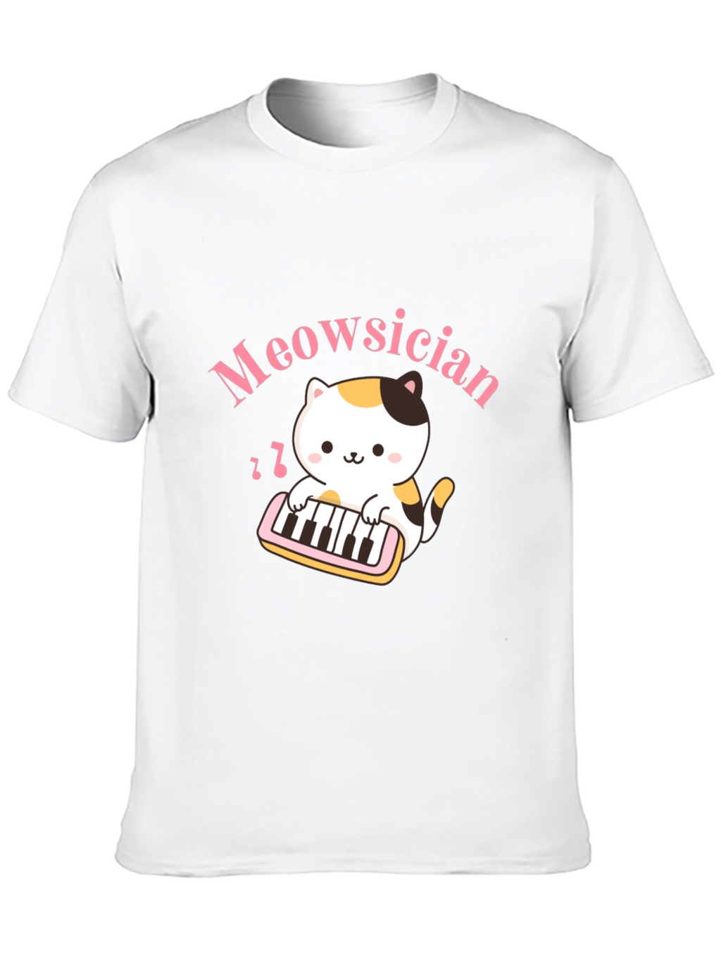 Meowsician Cat T-Shirt - Musical Kitten Tee