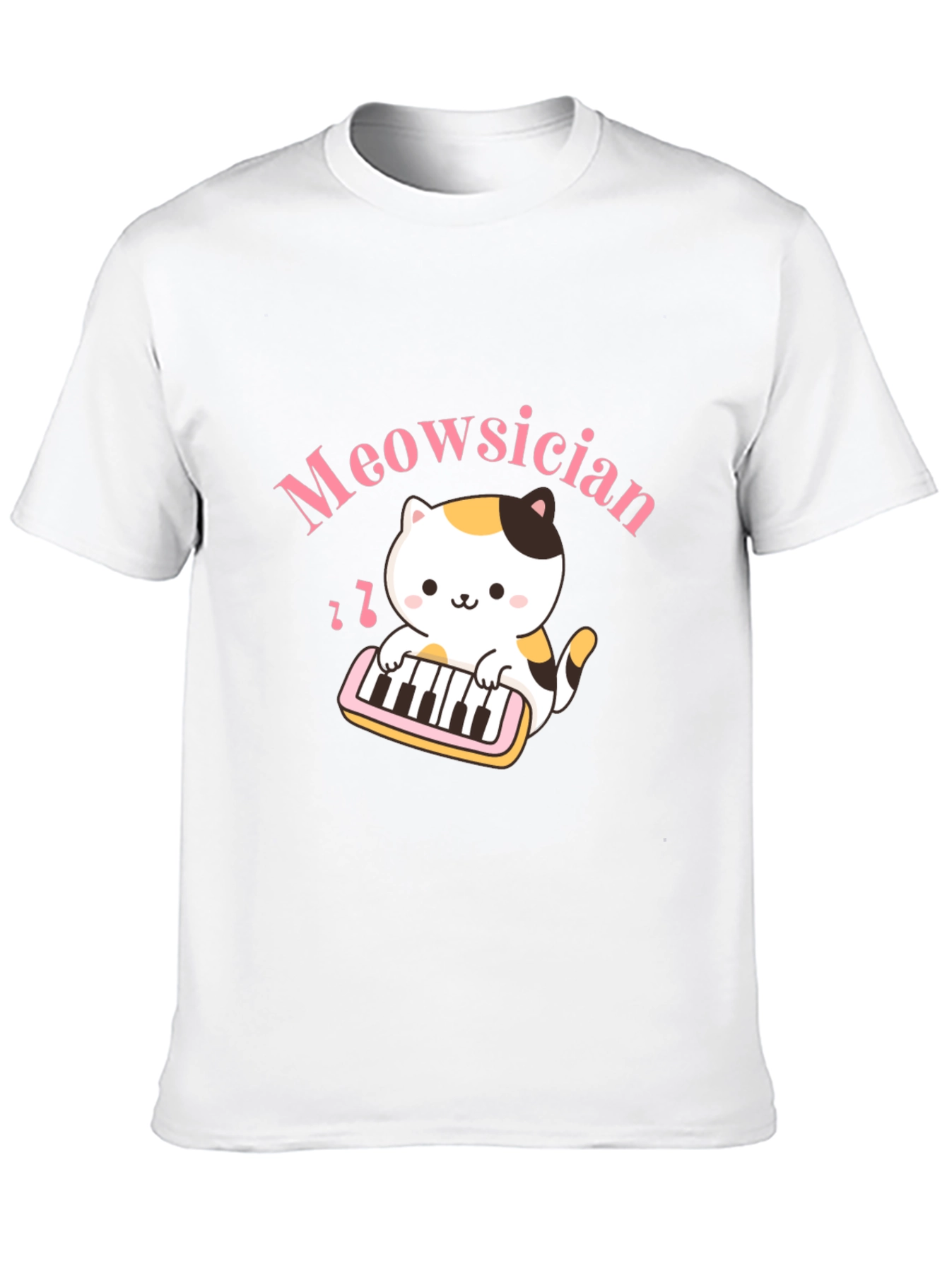 Meowsician Cat T-Shirt - Musical Kitten Tee