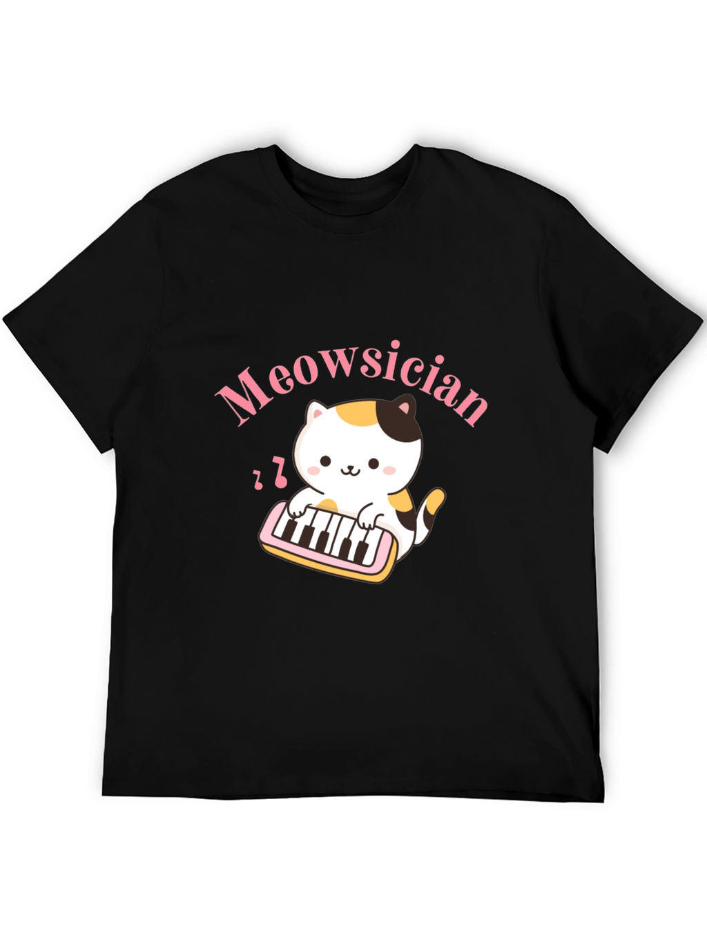 Meowsician Cat T-Shirt - Musical Kitten Tee