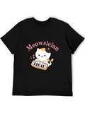 Meowsician Cat T-Shirt - Musical Kitten Tee