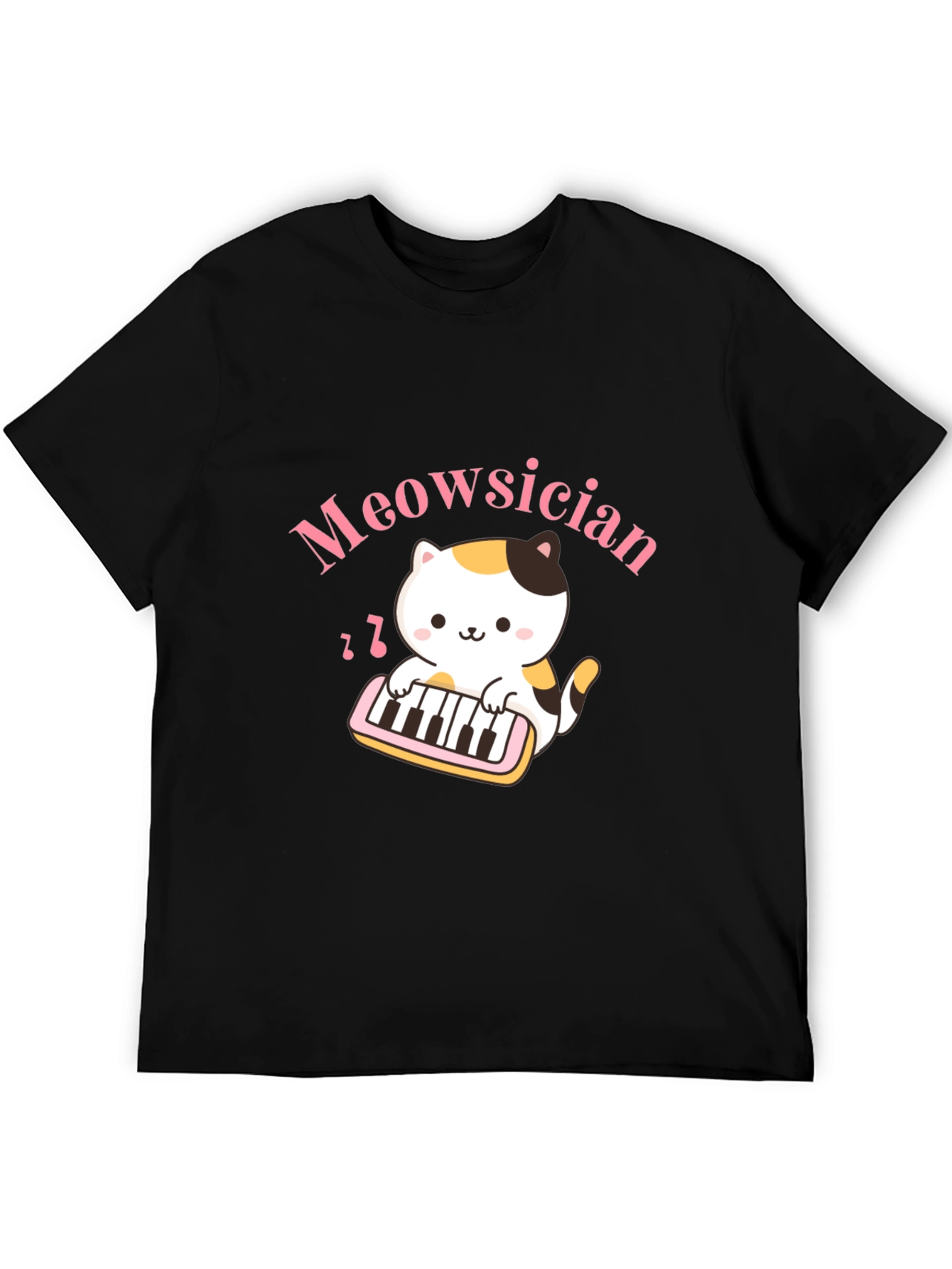 Meowsician Cat T-Shirt - Musical Kitten Tee