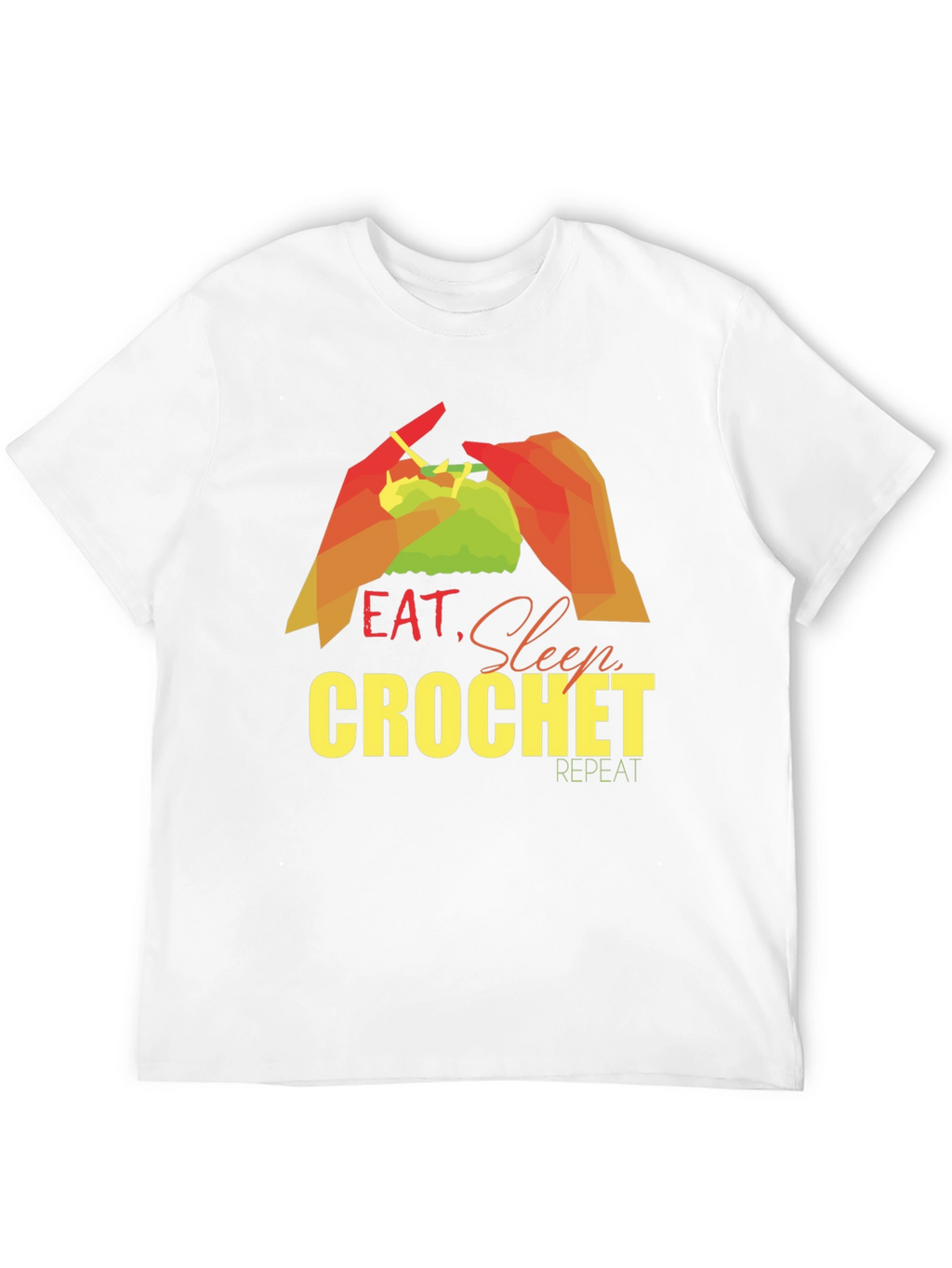 Eat Sleep Crochet Repeat T-Shirt