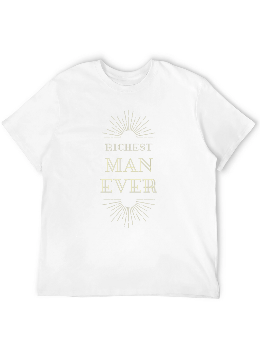Richest Man Ever T-Shirt | Black Graphic Tee