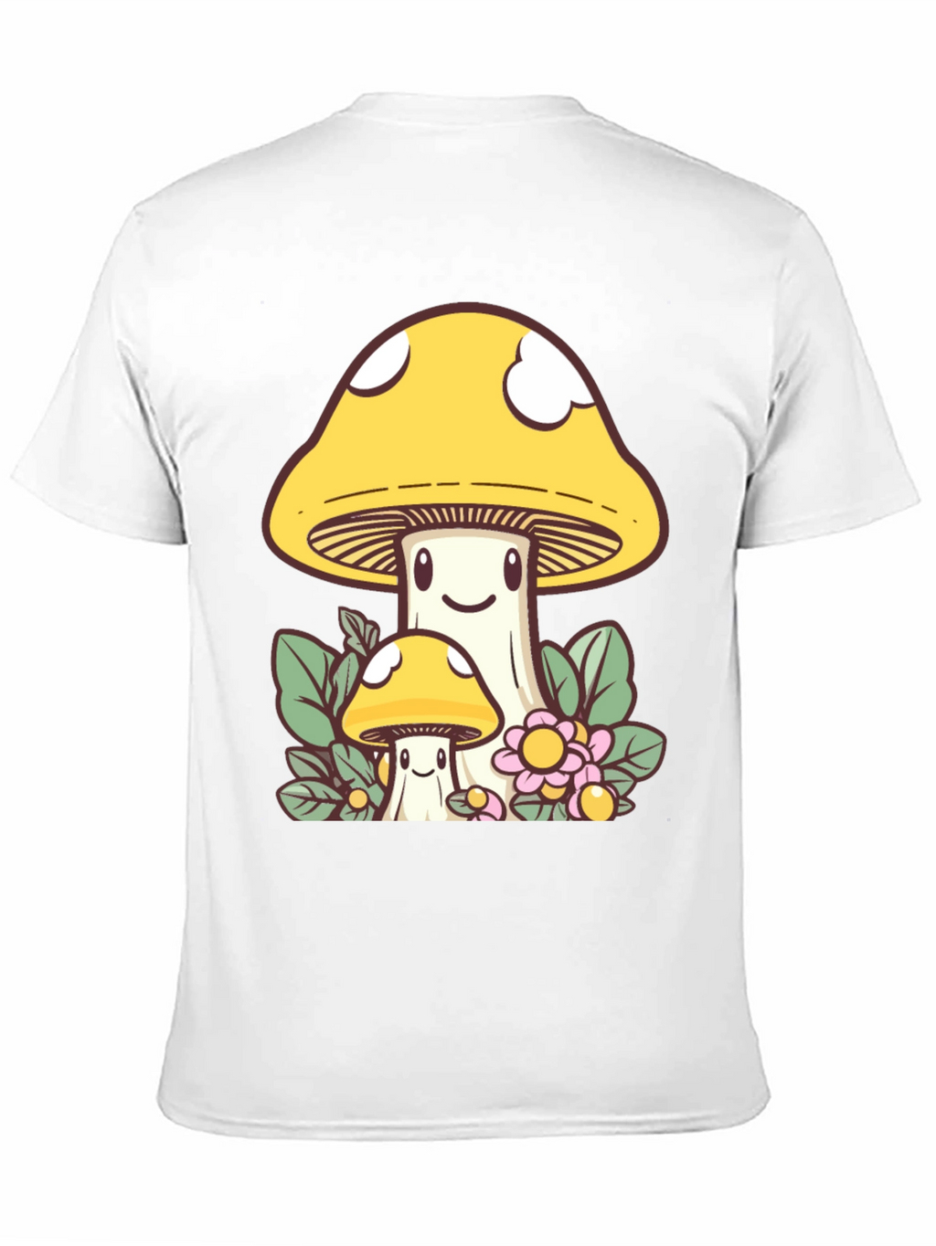 Cute Mushroom Graphic Tee - Funky Design
