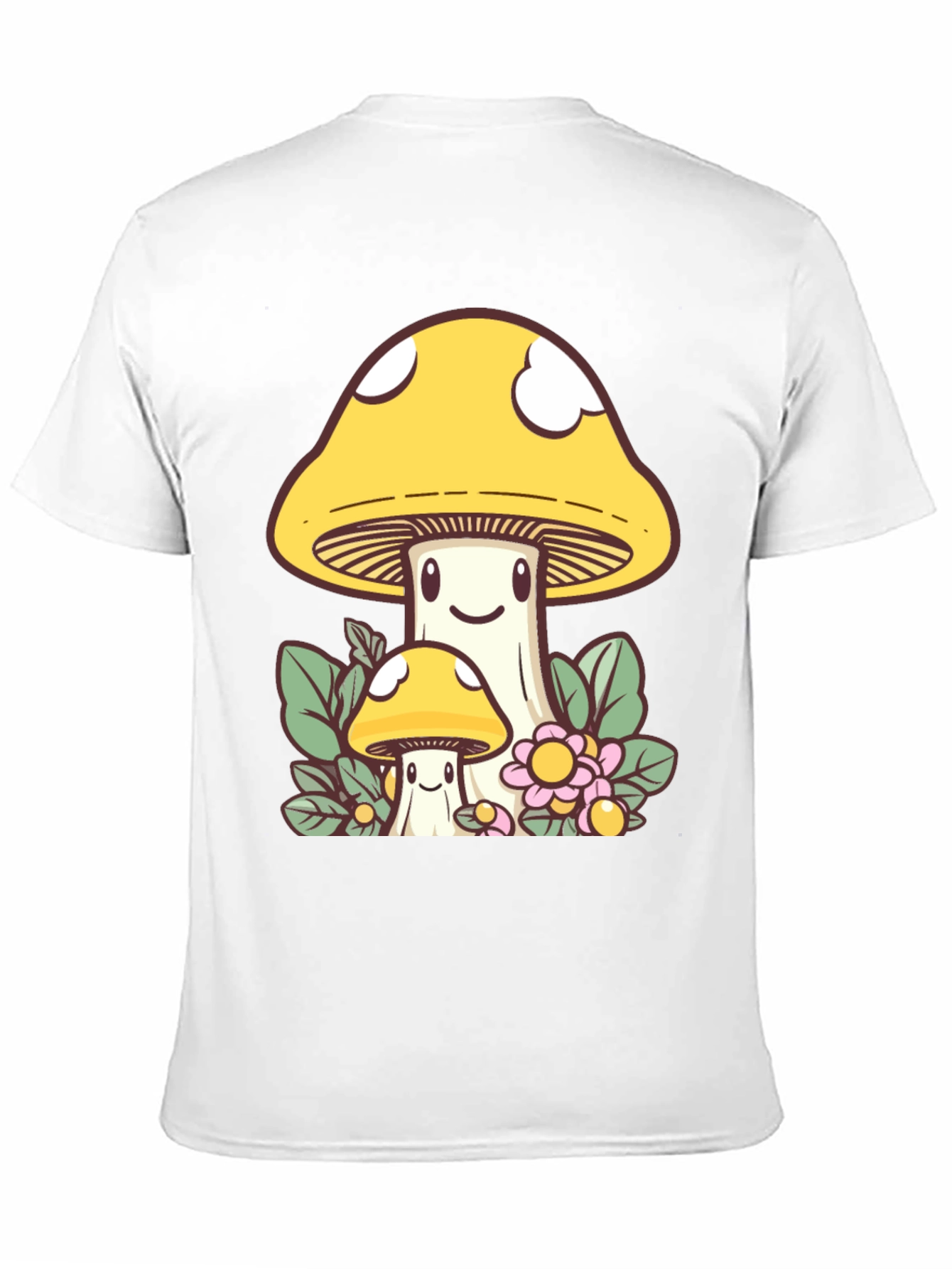 Cute Mushroom Graphic Tee - Funky Design