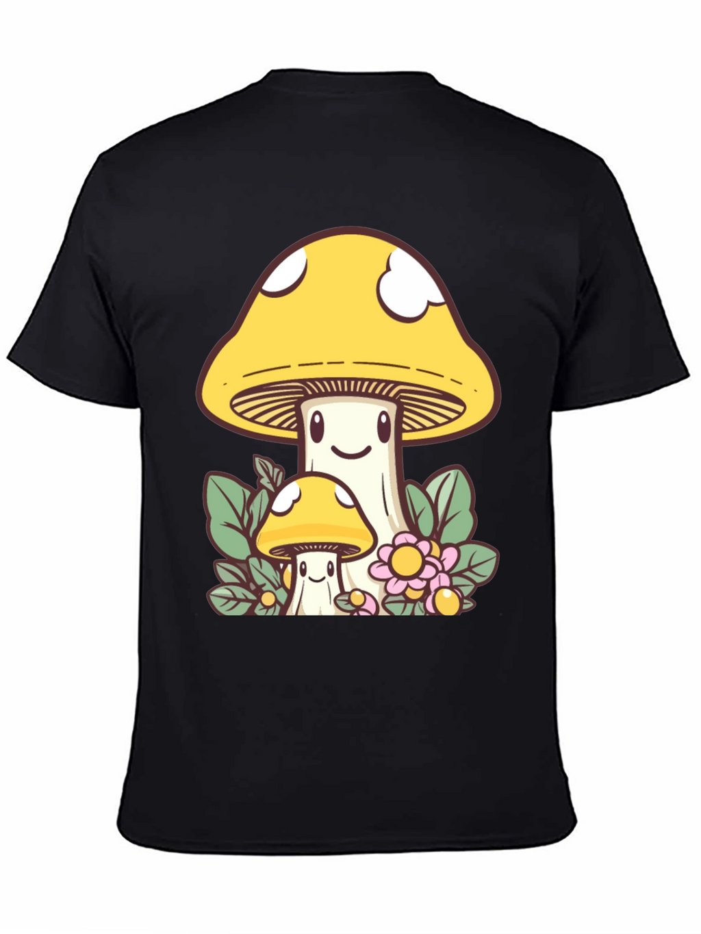 Cute Mushroom Graphic Tee - Funky Design
