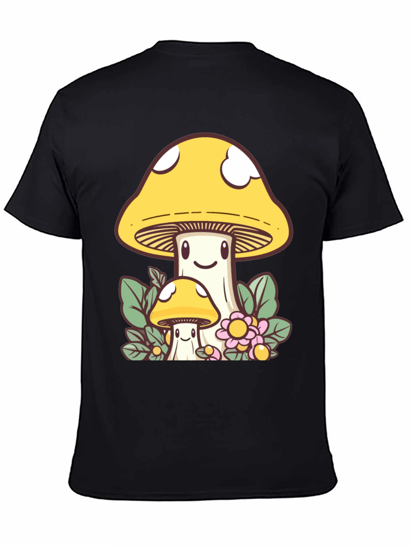 Cute Mushroom Graphic Tee - Funky Design