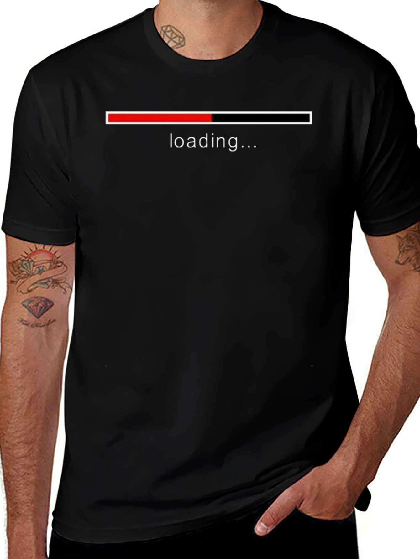Loading Black T-Shirt - Geek Chic Tee