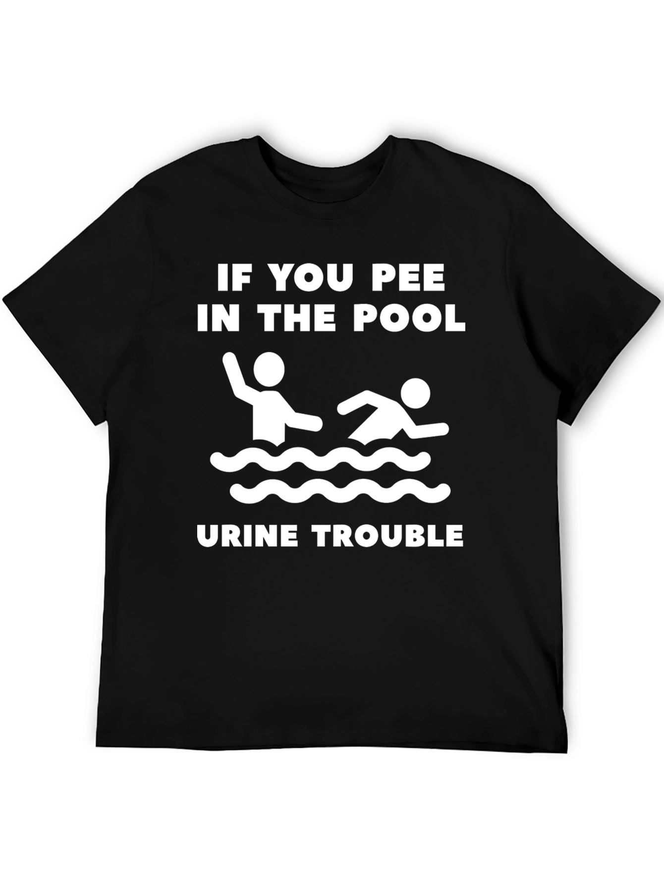 Funny Urine Trouble Pool T-Shirt