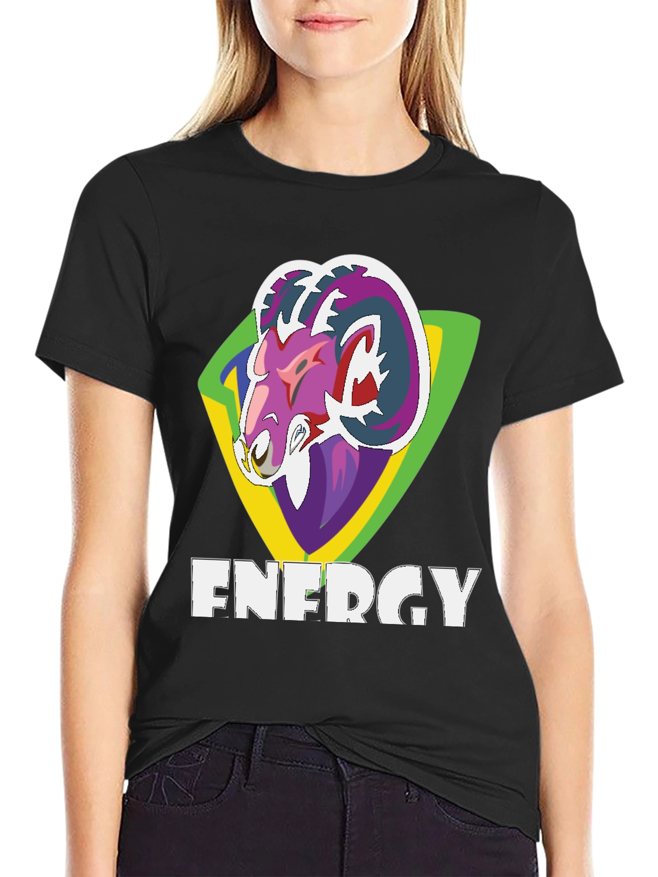 Energy Ram Graphic T-Shirt - Bold Style