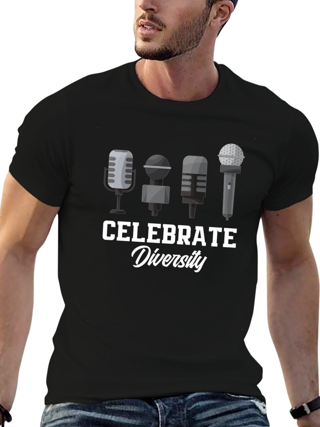 Celebrate Diversity Black T-Shirt