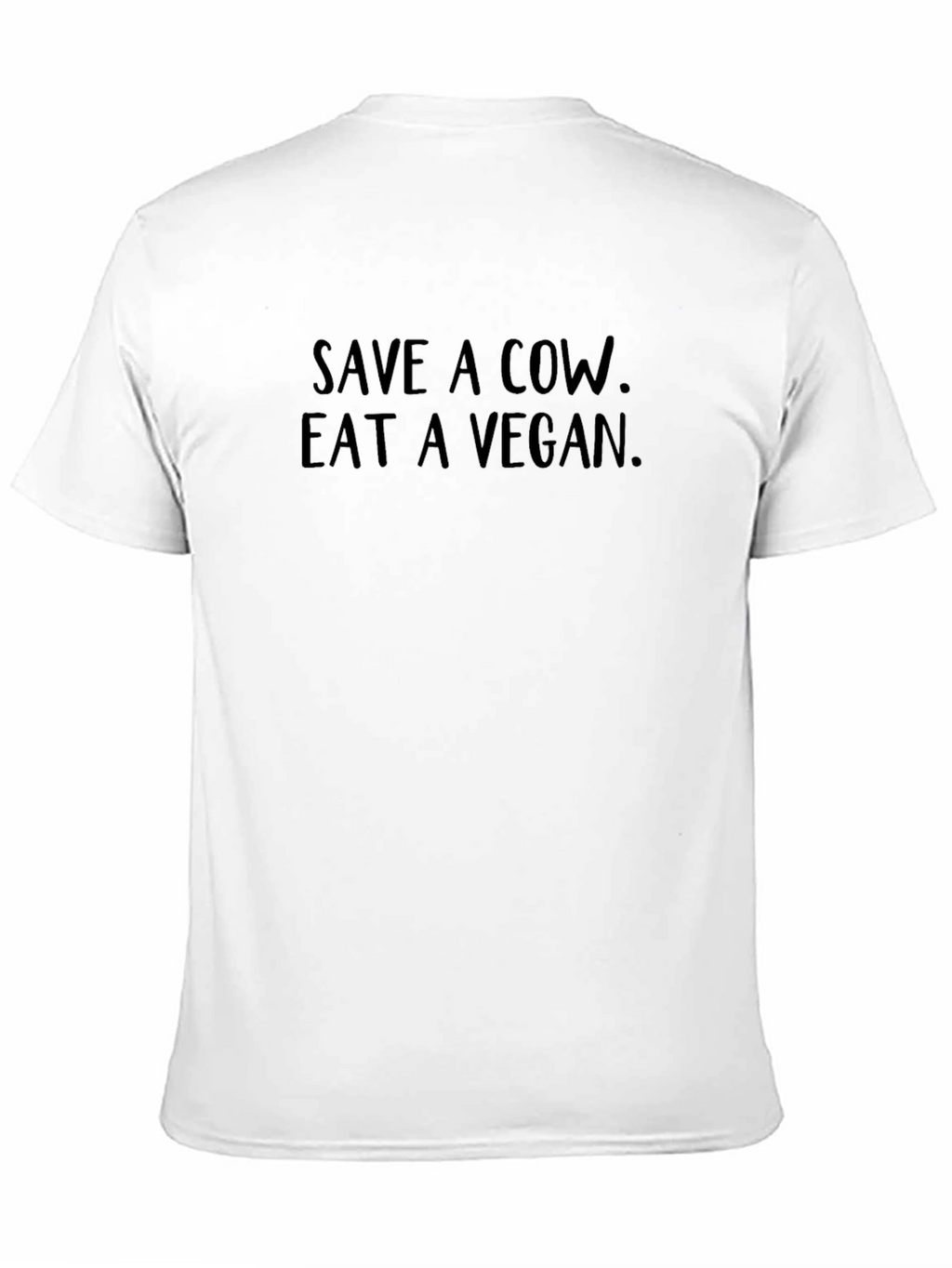 Save a Cow Eat a Vegan Black T-Shirt