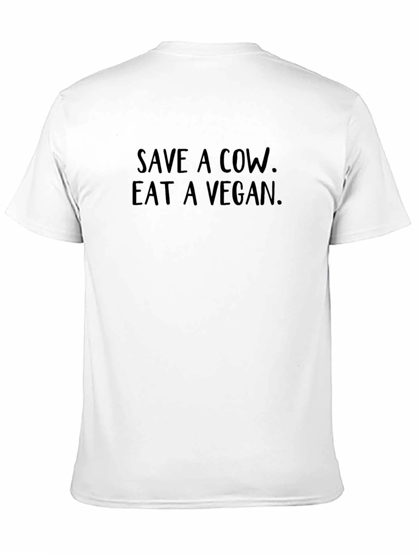 Save a Cow Eat a Vegan Black T-Shirt