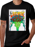 Jerk of All Trades Graphic Print Black T-Shirt