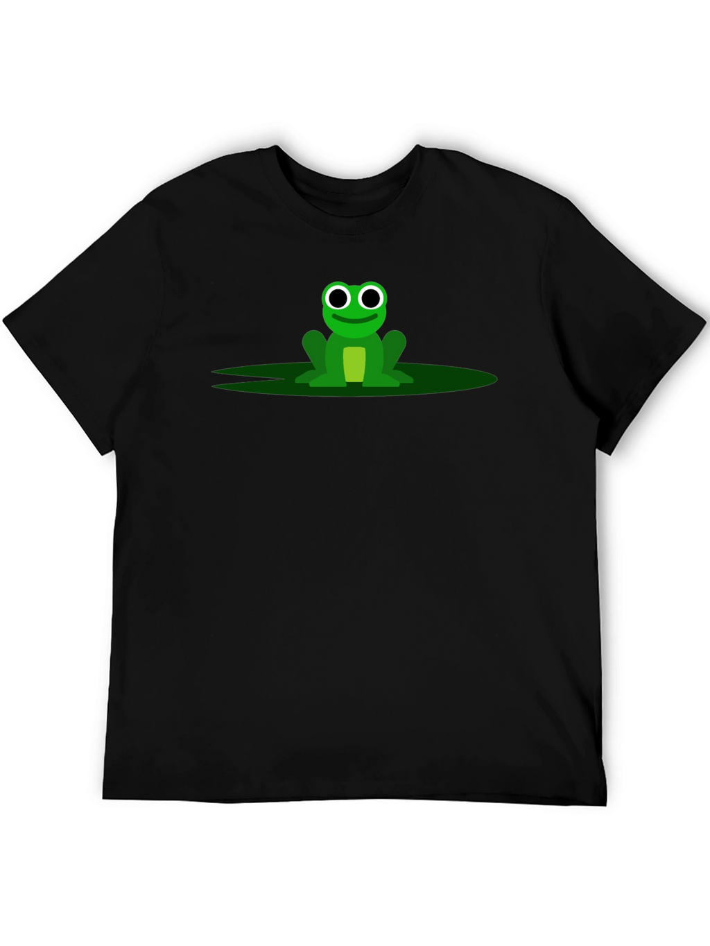 Frog Graphic Tee - Black Cotton T-Shirt