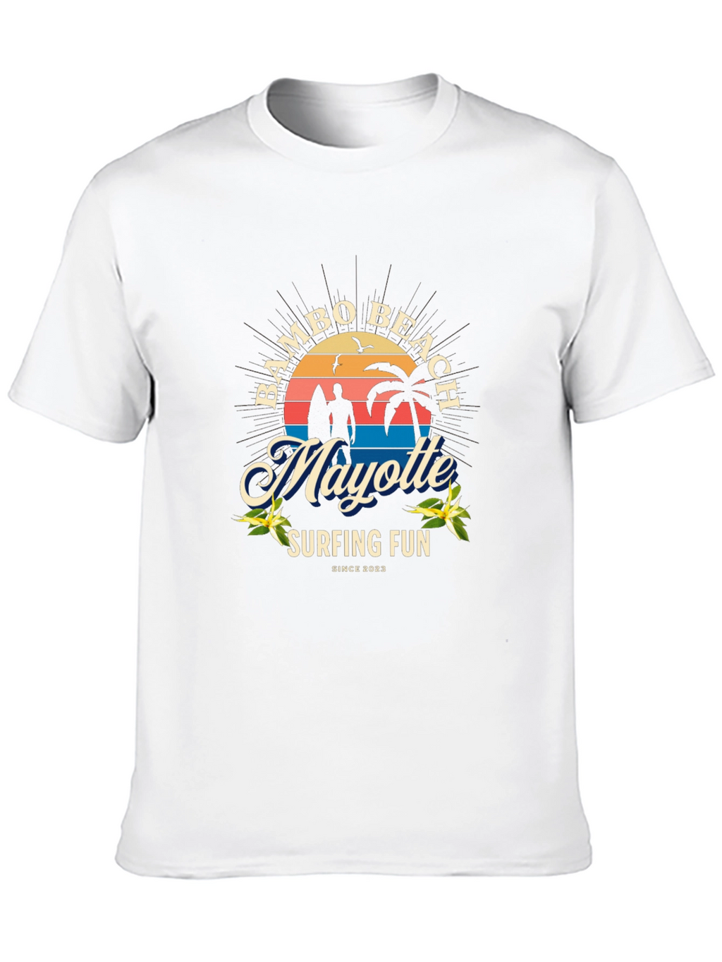 Bambo Beach Mayotte Surfing T-Shirt