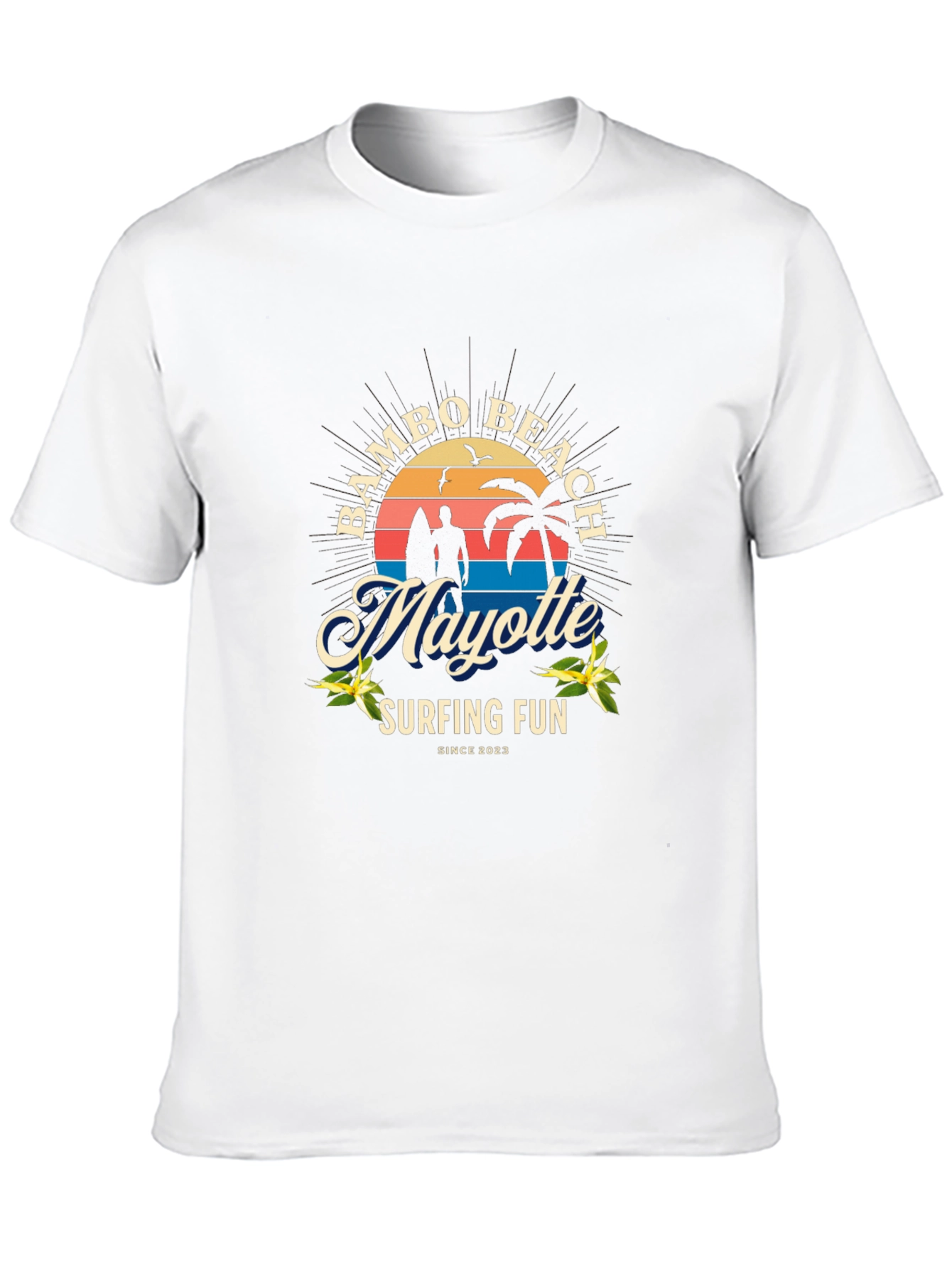 Bambo Beach Mayotte Surfing T-Shirt