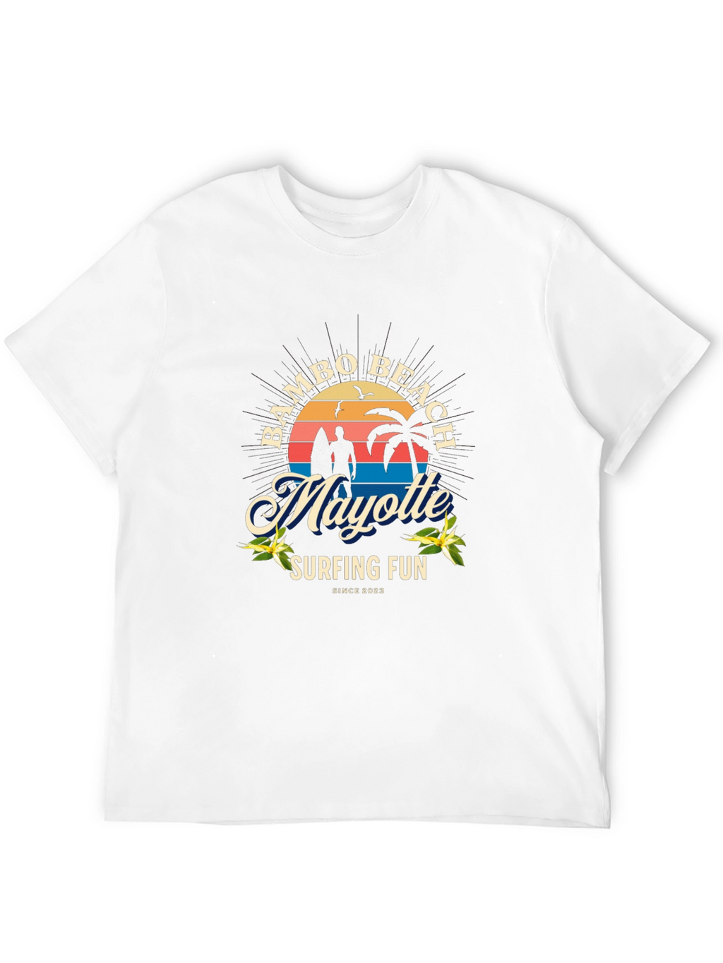 Bambo Beach Mayotte Surfing T-Shirt