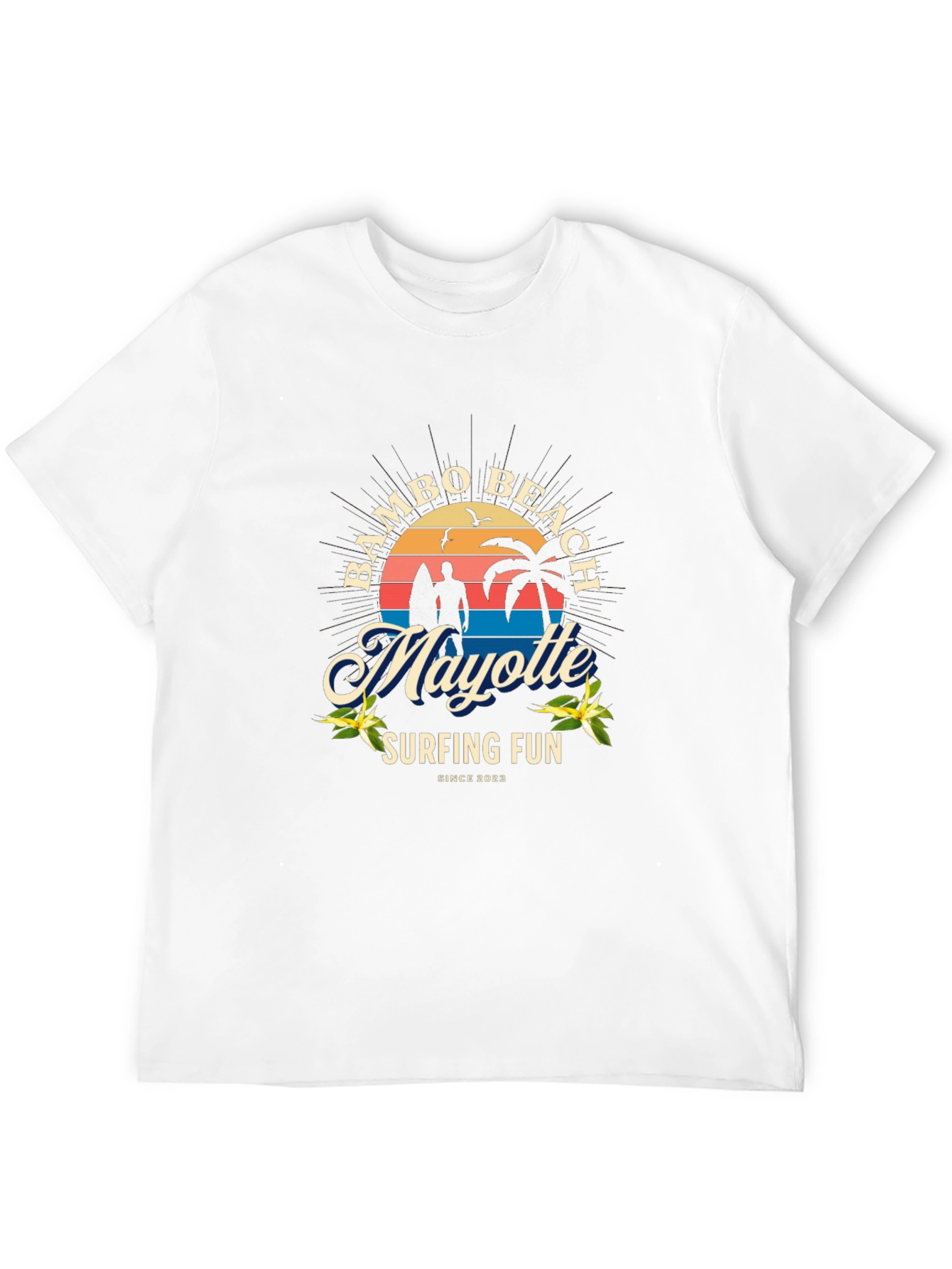 Bambo Beach Mayotte Surfing T-Shirt