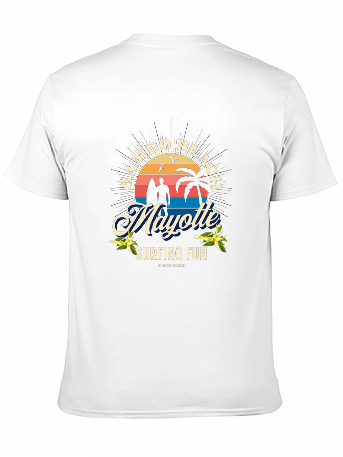 Bambo Beach Mayotte Surfing T-Shirt