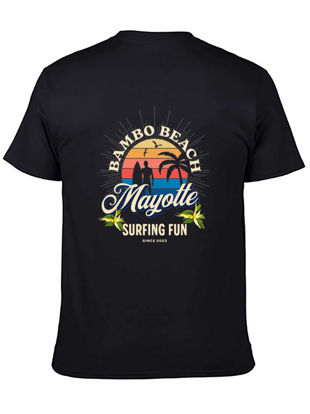 Bambo Beach Mayotte Surfing T-Shirt