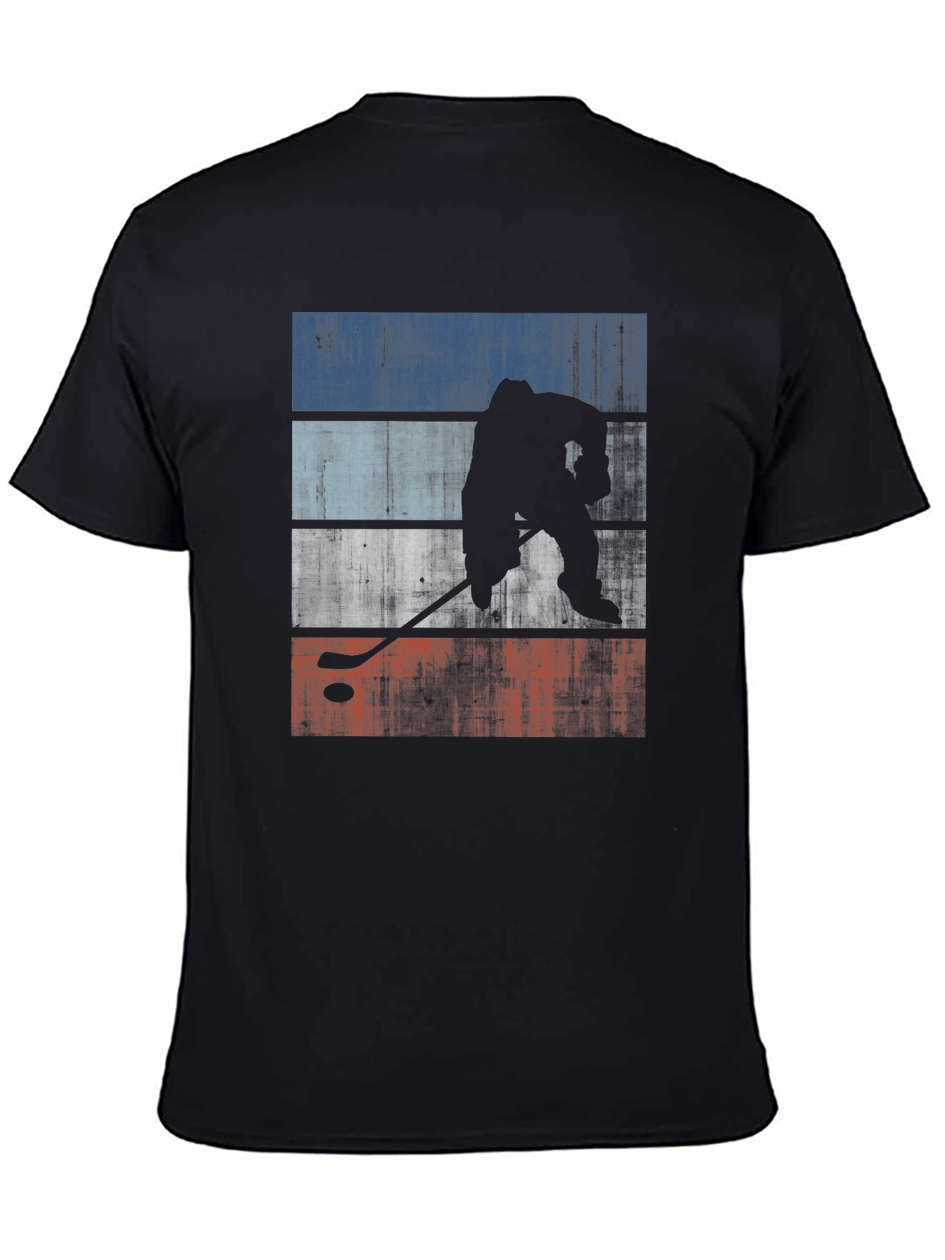 Hockey Player Silhouette T-Shirt - Graphic Tee