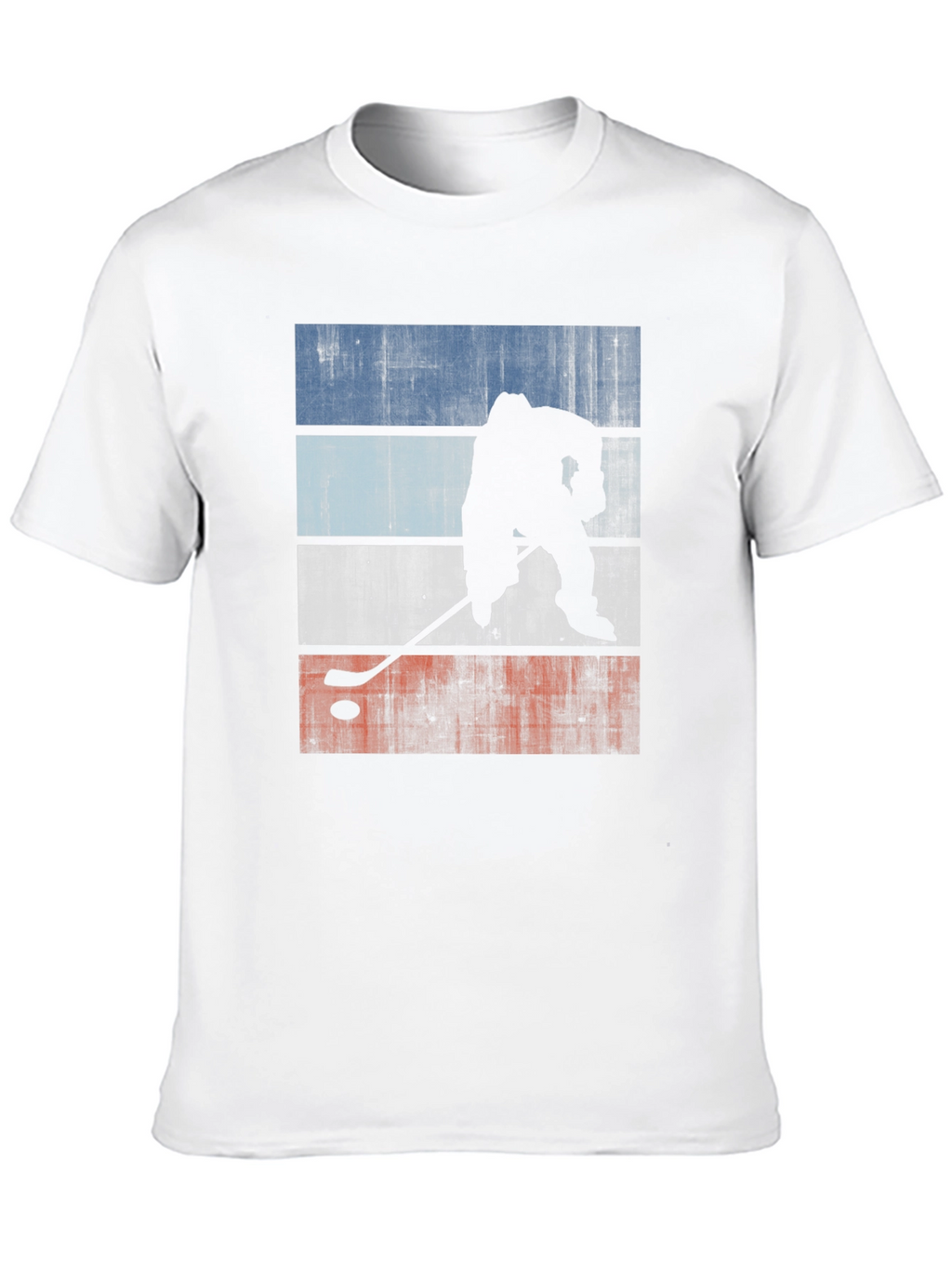 Hockey Player Silhouette T-Shirt - Graphic Tee