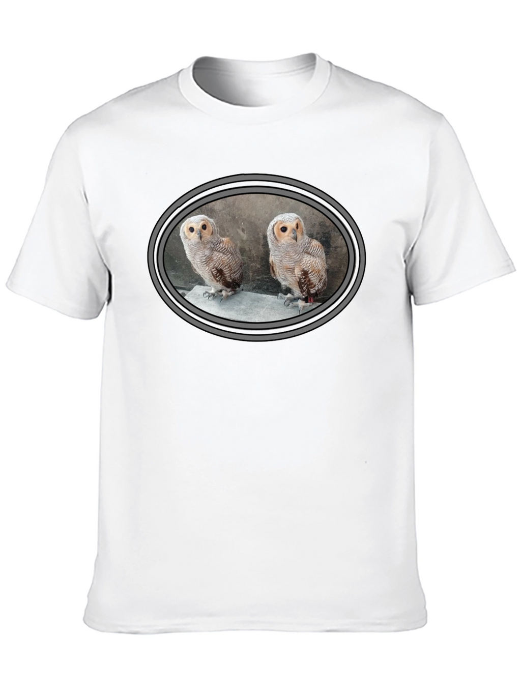 Owl Design Black T-Shirt - Mens Graphic Tee