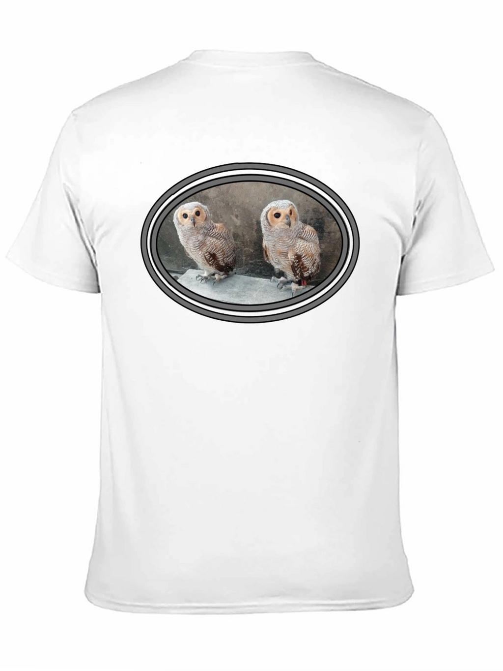 Owl Design Black T-Shirt - Mens Graphic Tee