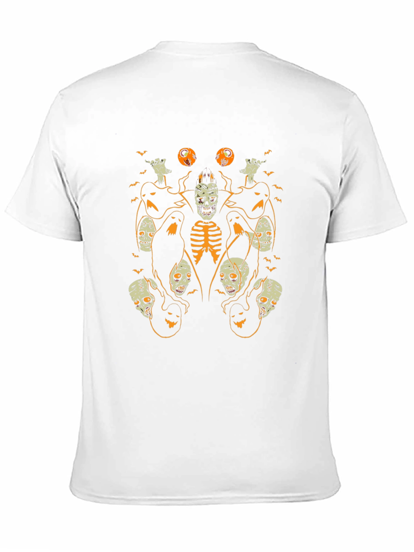 Spooky Halloween Graphic Tee - Black Cotton Shirt