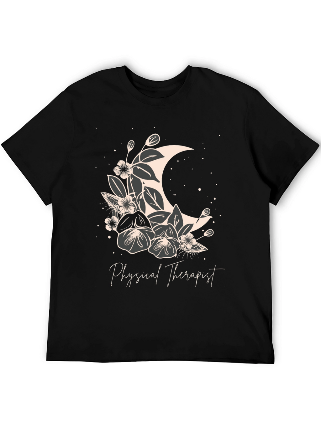 Floral Moon Physical Therapist T-Shirt